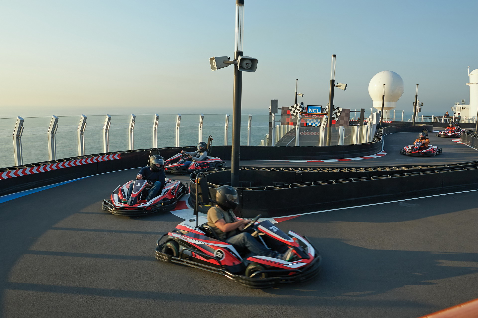 Norwegian Bliss Kaart Racing 11 The ‘Norwegian Bliss’ Cruise Ship Features A Two-Level Go Kart Track