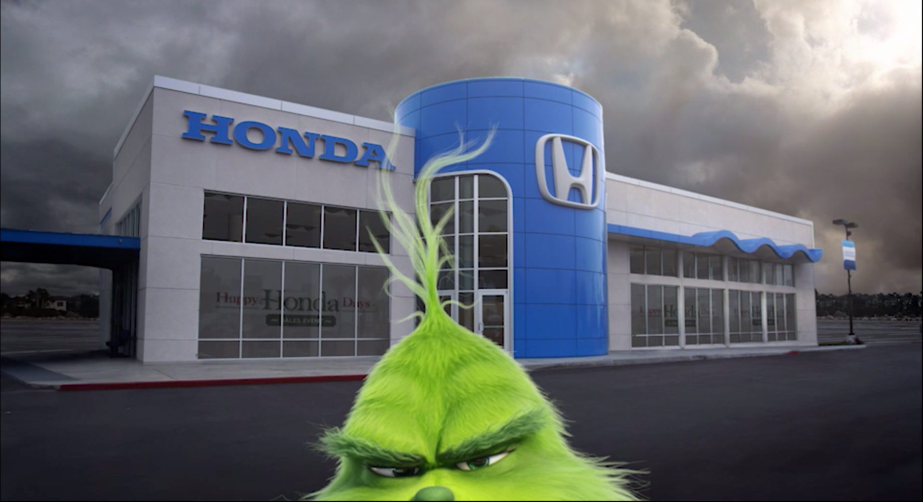 honda grinch holiday campaign 3 Grinch Wants To Ruin Your Honda Buying Experience For The Holidays
