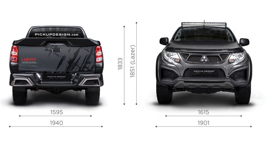 mitsubishi l200 lucky pickup design tuning 5 Mitsubishi L200 Lucky: All Work On The Outside, Plusher On The Inside