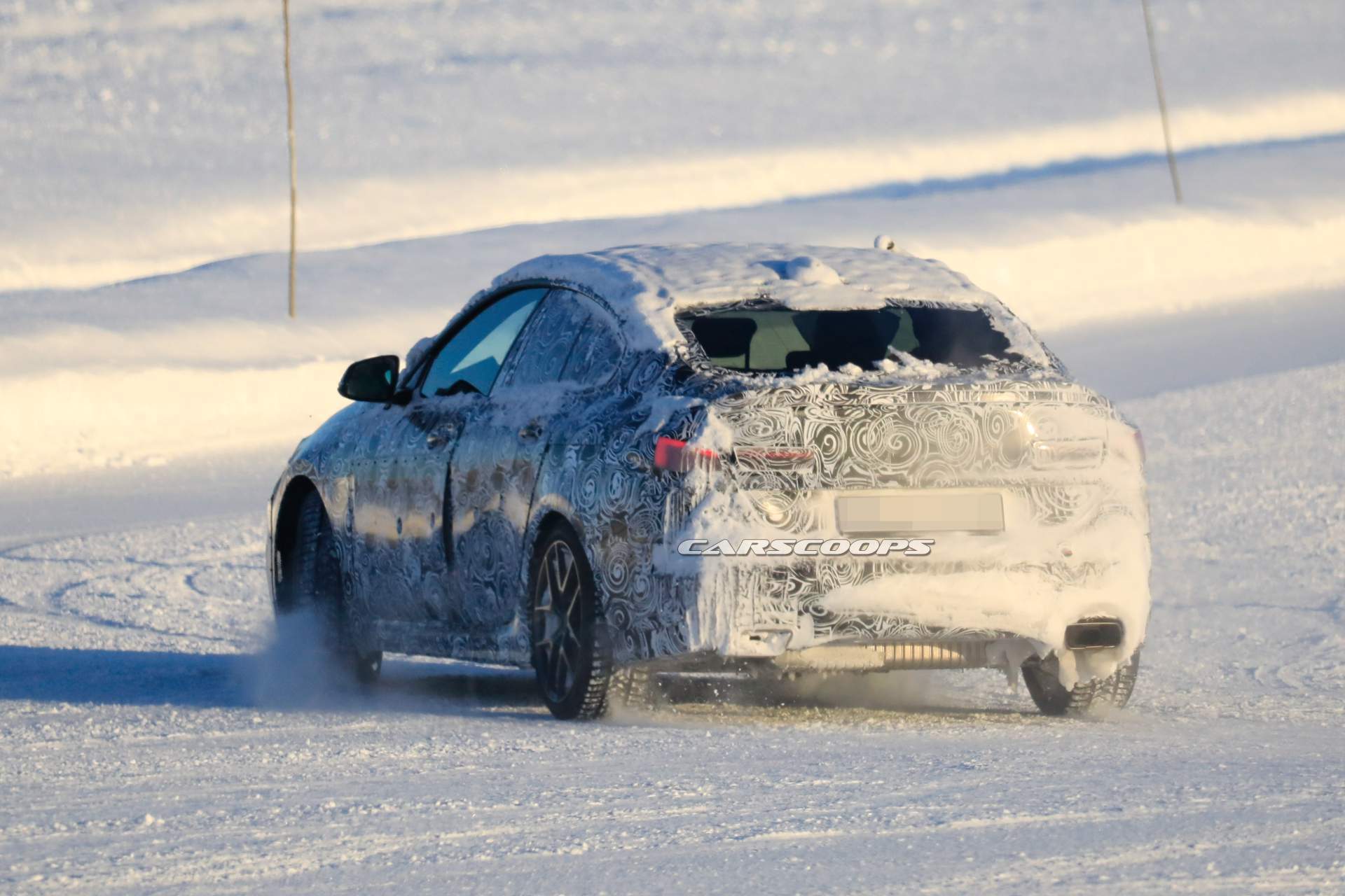 2020 BMW 2 Series Gran Coupe spy shots 15 2020 BMW 2-Series Gran Coupe Shows Up In M240i M Performance Guise Snow Drifting
