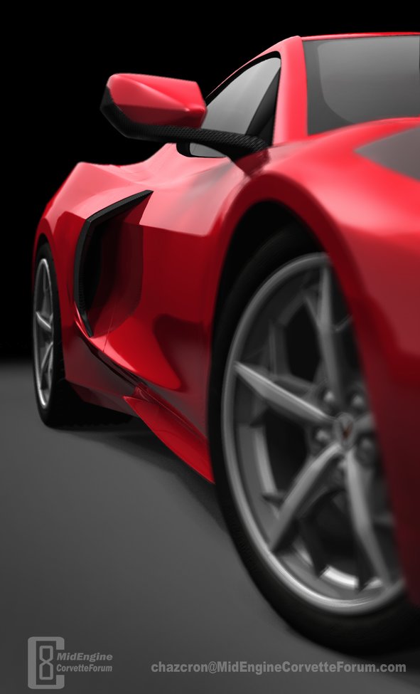 2020 Corvette Corvette C8 renderings by Chazcron 6 360-Degree Video Of 2020 Corvette C8 Will Make You Dizzy With Anticipation