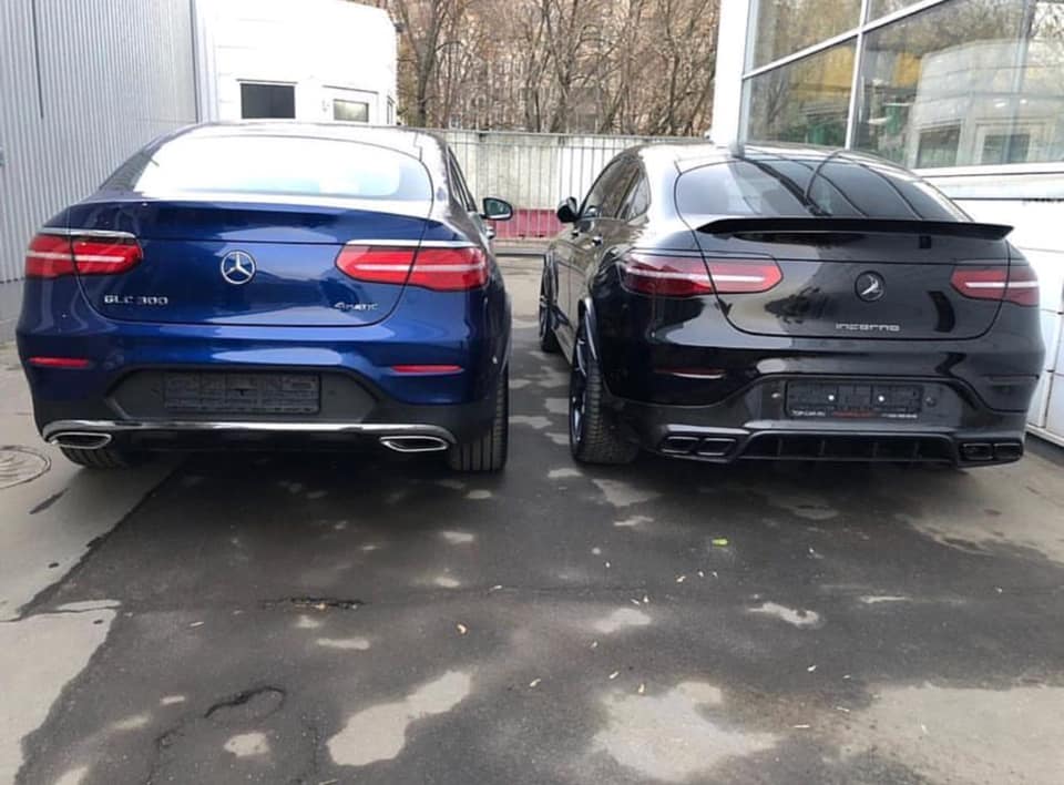 topcar glc coupe inferno before after 4 Do You Like Your Mercedes GLC Coupe Stock Or With TopCar’s Inferno Kit?