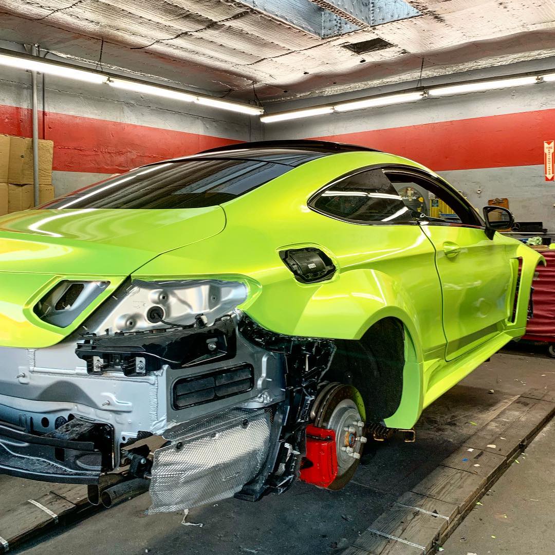 mercedes amg c63 s coupe tuning lime green prior design 4 Lime Green Mercedes-AMG C63 S Coupe Is One Flamboyant Ride