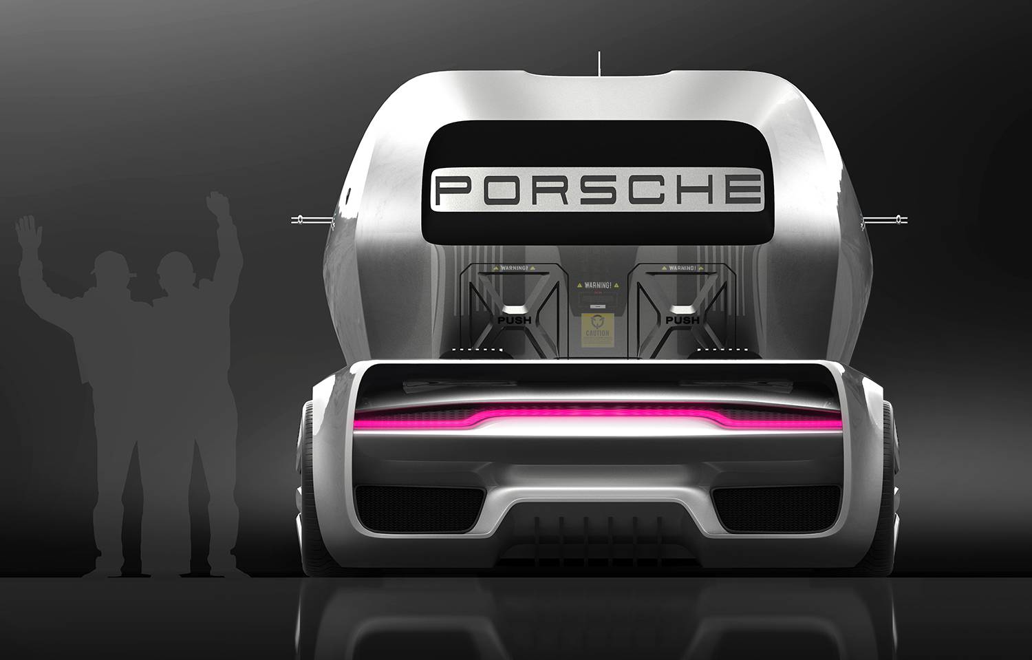 Porsche GT Vision Truck by Alexander Imnadze 4 Porsche GT Vision Truck Would Haul Le Mans Racers And Then Race, Too