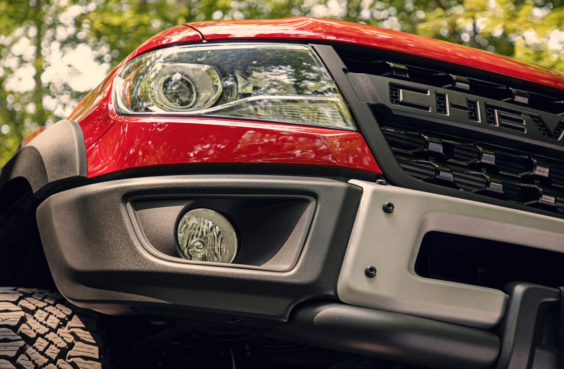 AEV-designed stamped steel front bumpers feature fog lights and 2019 Chevrolet Colorado ZR2 Bison Performance Truck Priced At $48,045