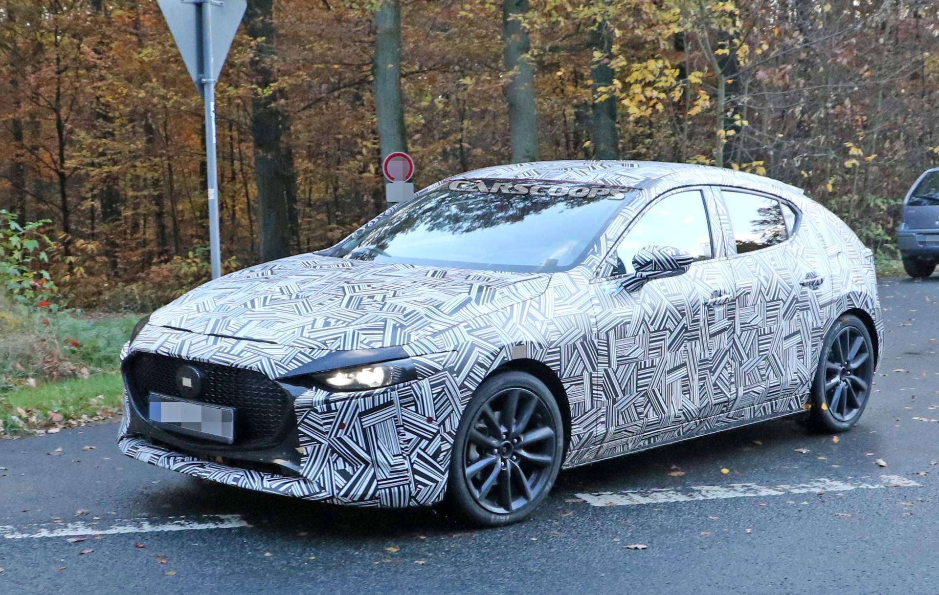 2019 Mazda3 hatchback spy shots 9 All-New 2019 Mazda3 Looks Sleek Inside And Out In Best Photos Yet (Updated)