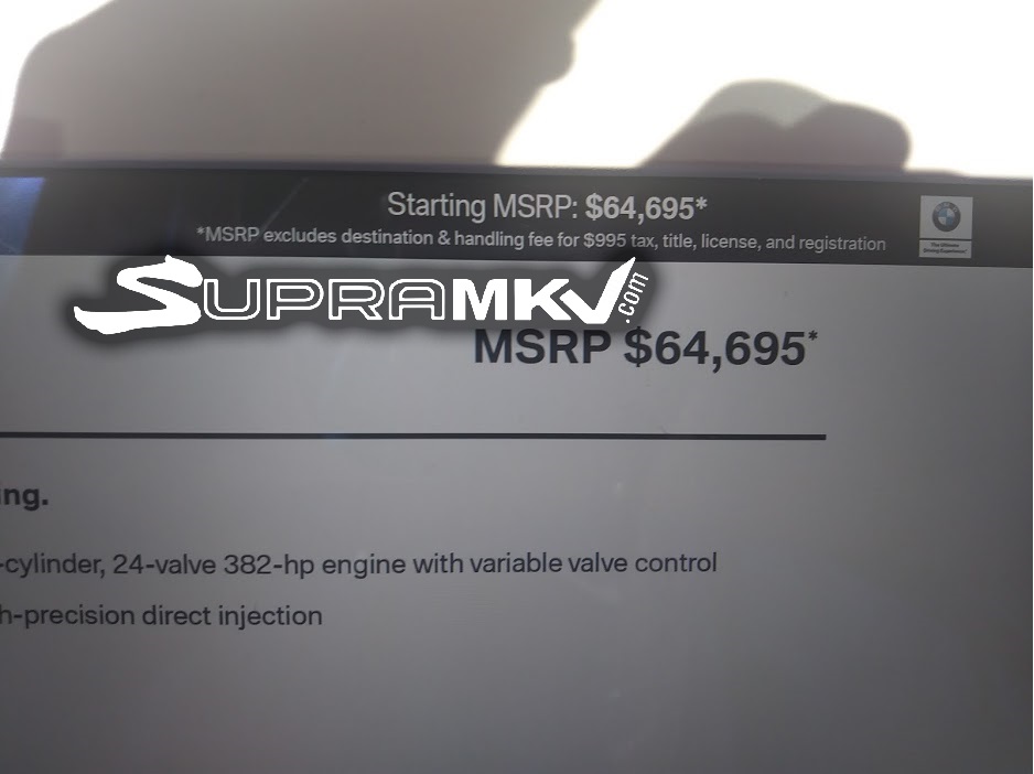 2020 bmw z4 m40i usa pricing 7 2020 BMW Z4 U.S. Pricing Leaked, Will Start At $64,695