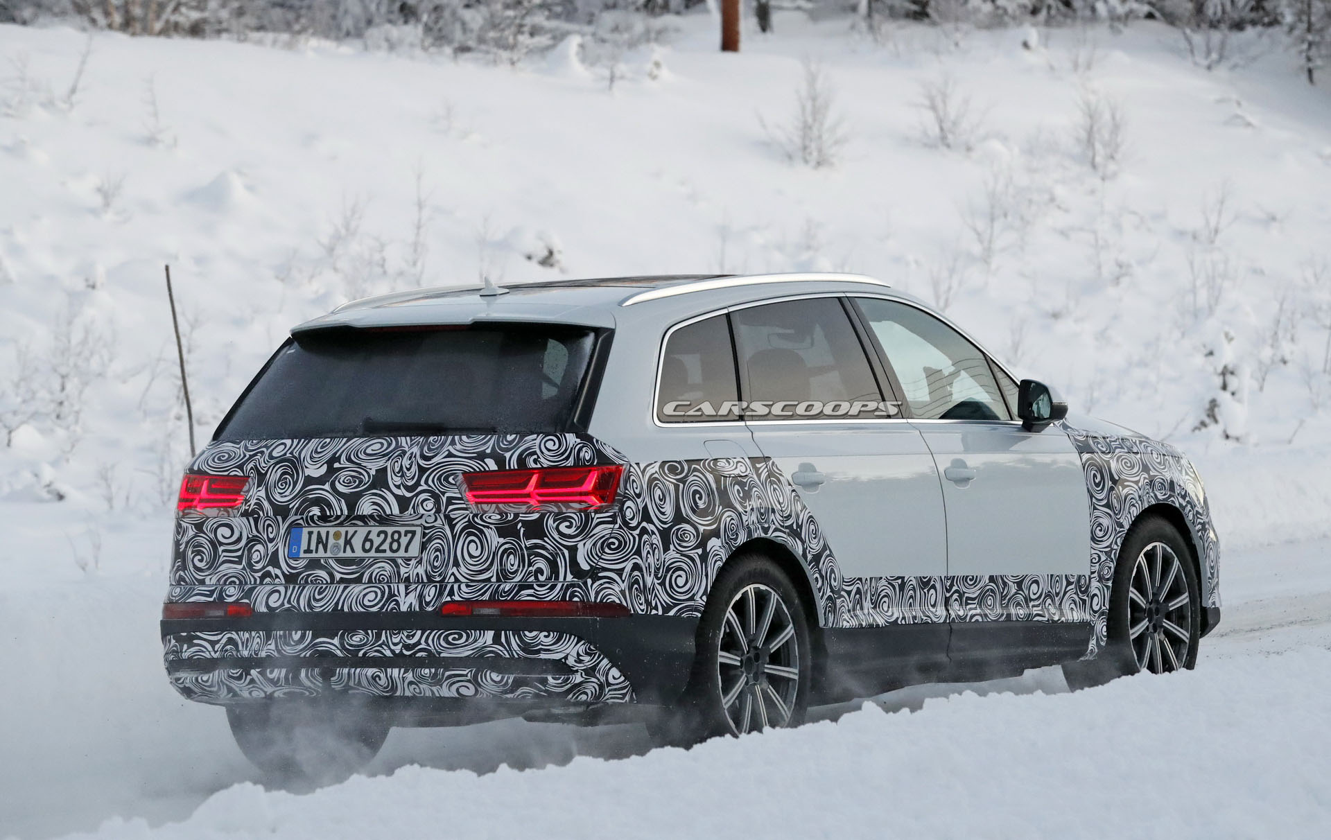 2020-Audi-Q7-SQ7-Facelift-27 2020 Audi Q7 Facelift Spotted Testing On Cold-Weather Conditions