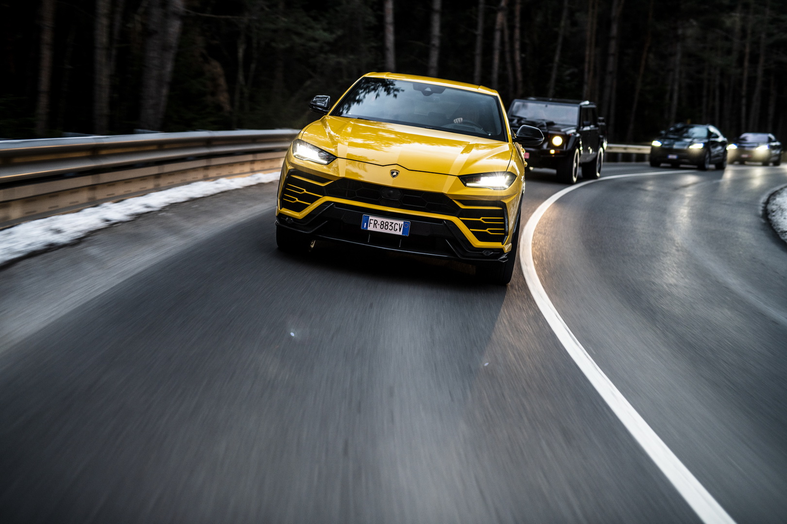lamborghini urus lm002 88 Lamborghini Urus Convoy Embarks On Special Journey, LM002 Leads The Pack