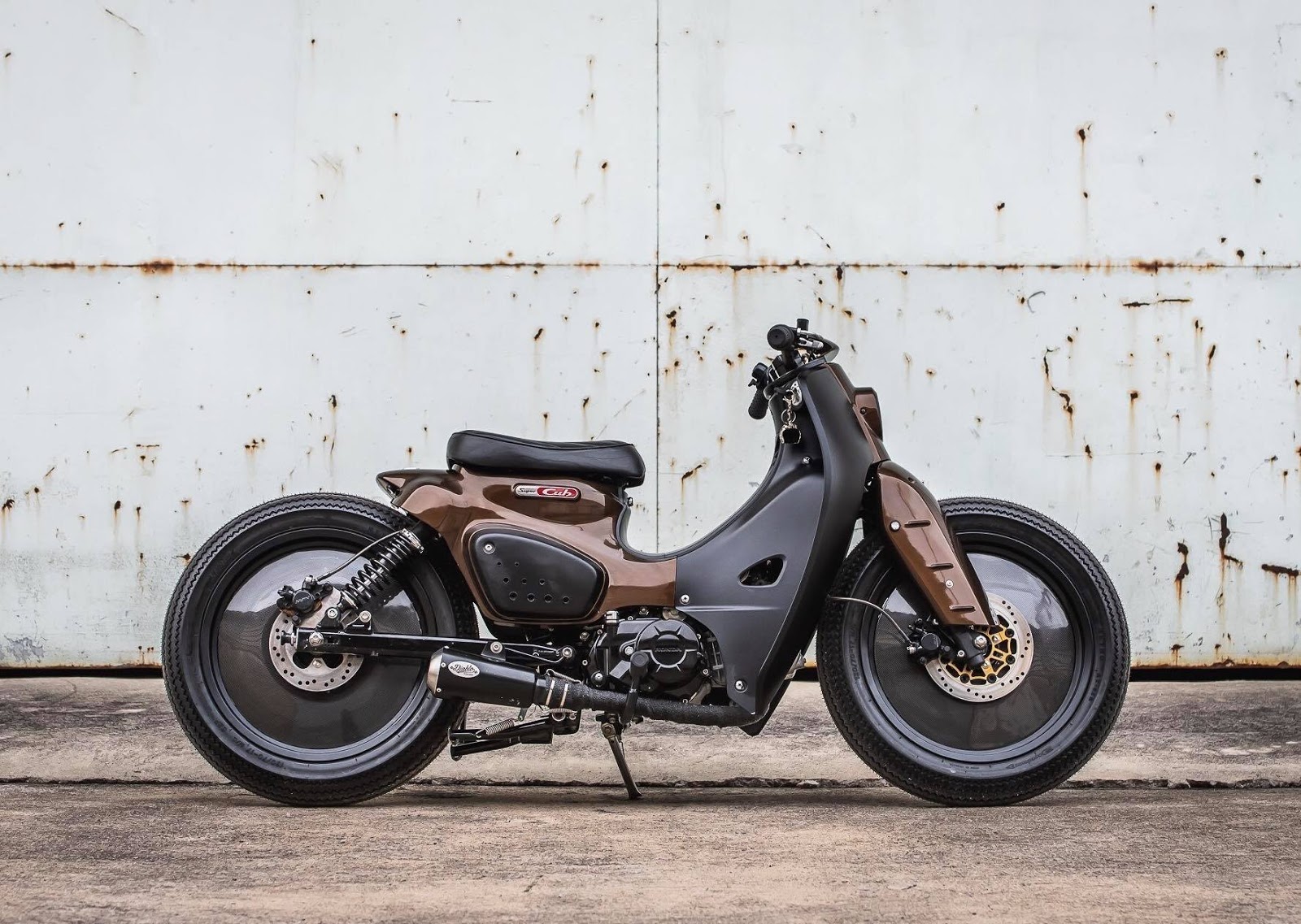 Honda Super Cub K-Storm by K-Speed x Storm Aeropart 30 K-Speed Transforms Humble Honda Super Cub Into A Cafe Racer