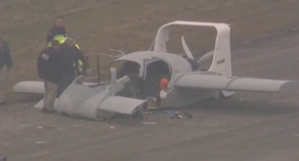  Flying Car Unexpectedly Goes Airborne During Test, Crashes To The Ground