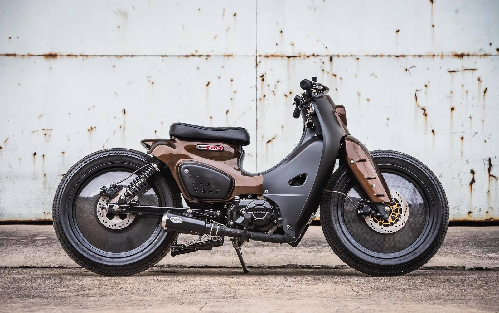 Honda Super Cub K-Storm by K-Speed x Storm Aeropart 9 K-Speed Transforms Humble Honda Super Cub Into A Cafe Racer