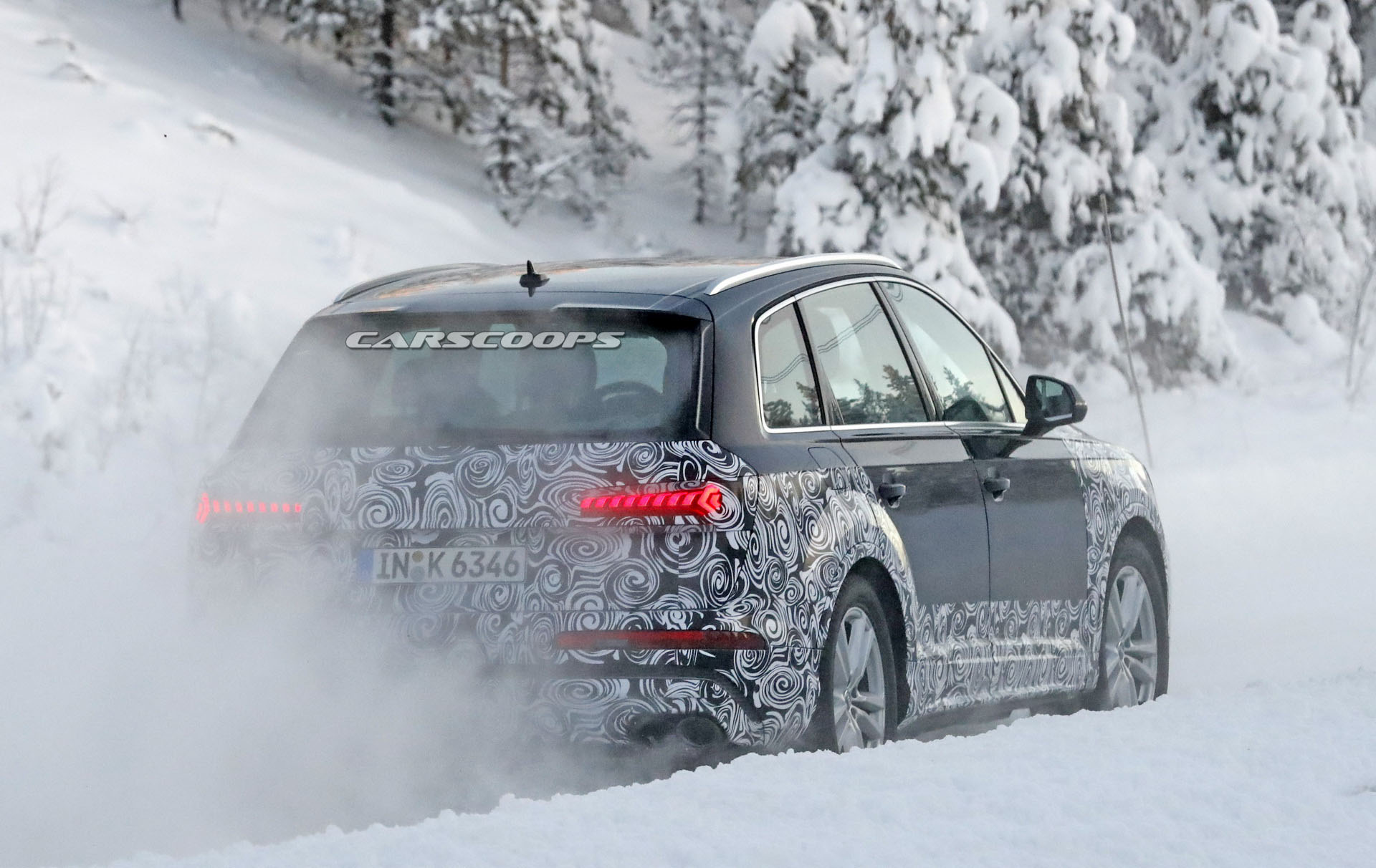 2020-Audi-Q7-SQ7-Facelift-30 2020 Audi Q7 Facelift Spotted Testing On Cold-Weather Conditions
