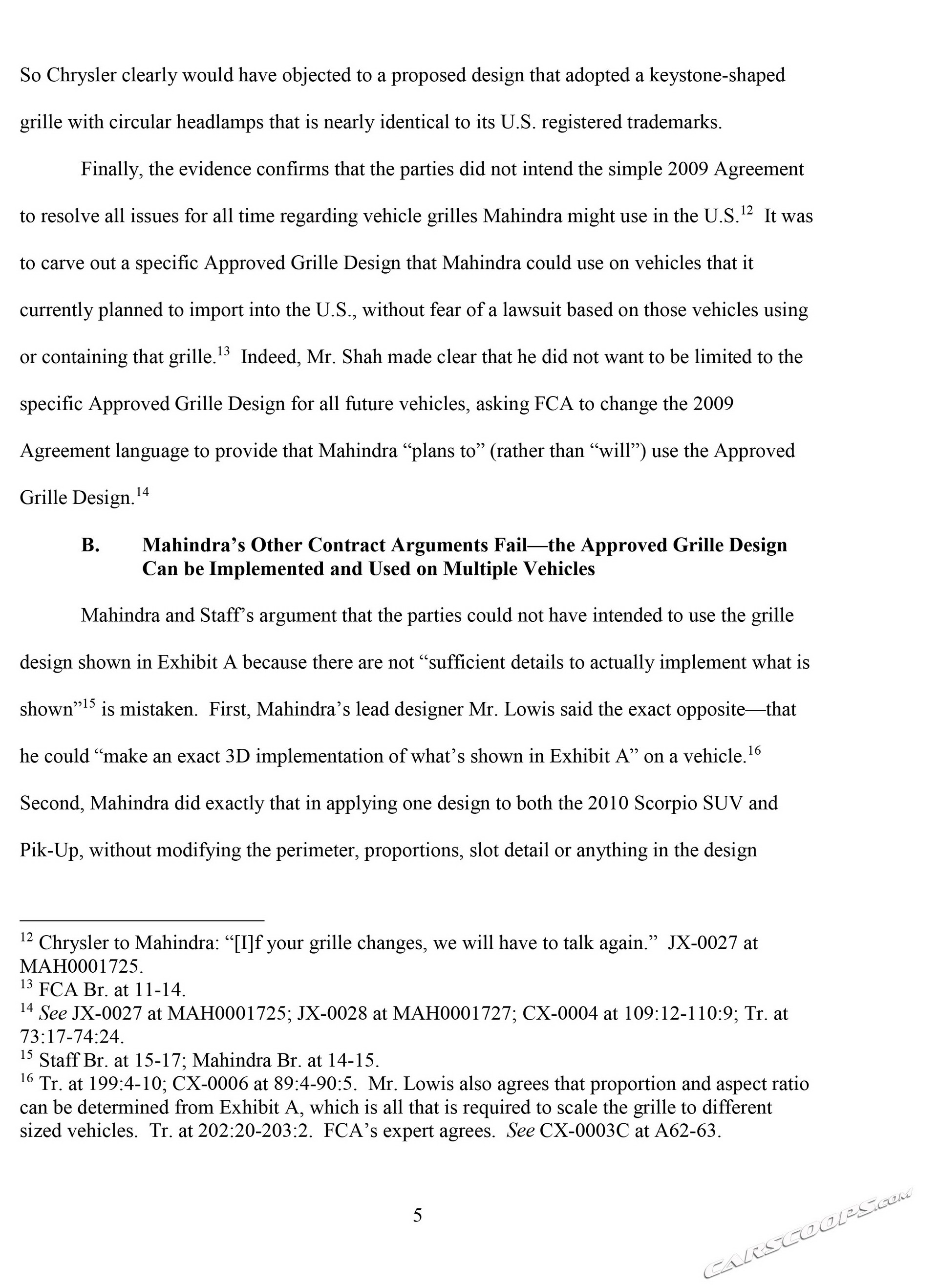 Mahindra brief-8 copy FCA Says Reports Claiming Mahindra Won First Battle To Sell Roxor In U.S. Are False (Updated)