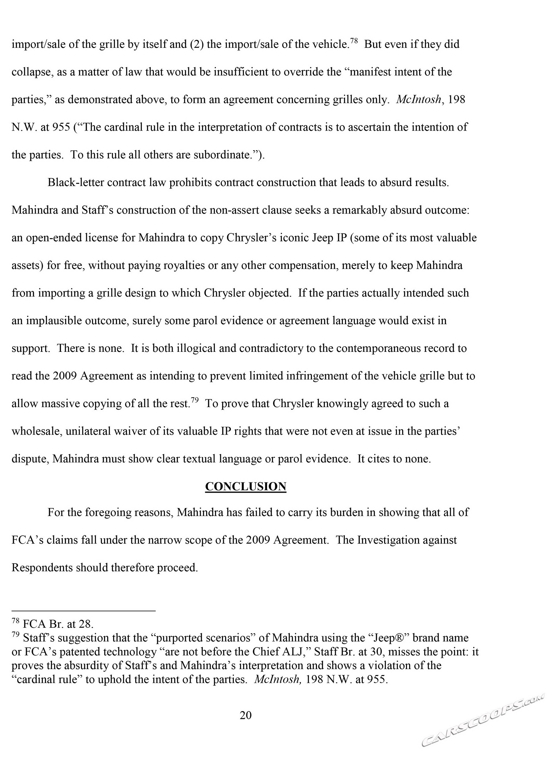 Mahindra brief-23 copy FCA Says Reports Claiming Mahindra Won First Battle To Sell Roxor In U.S. Are False (Updated)