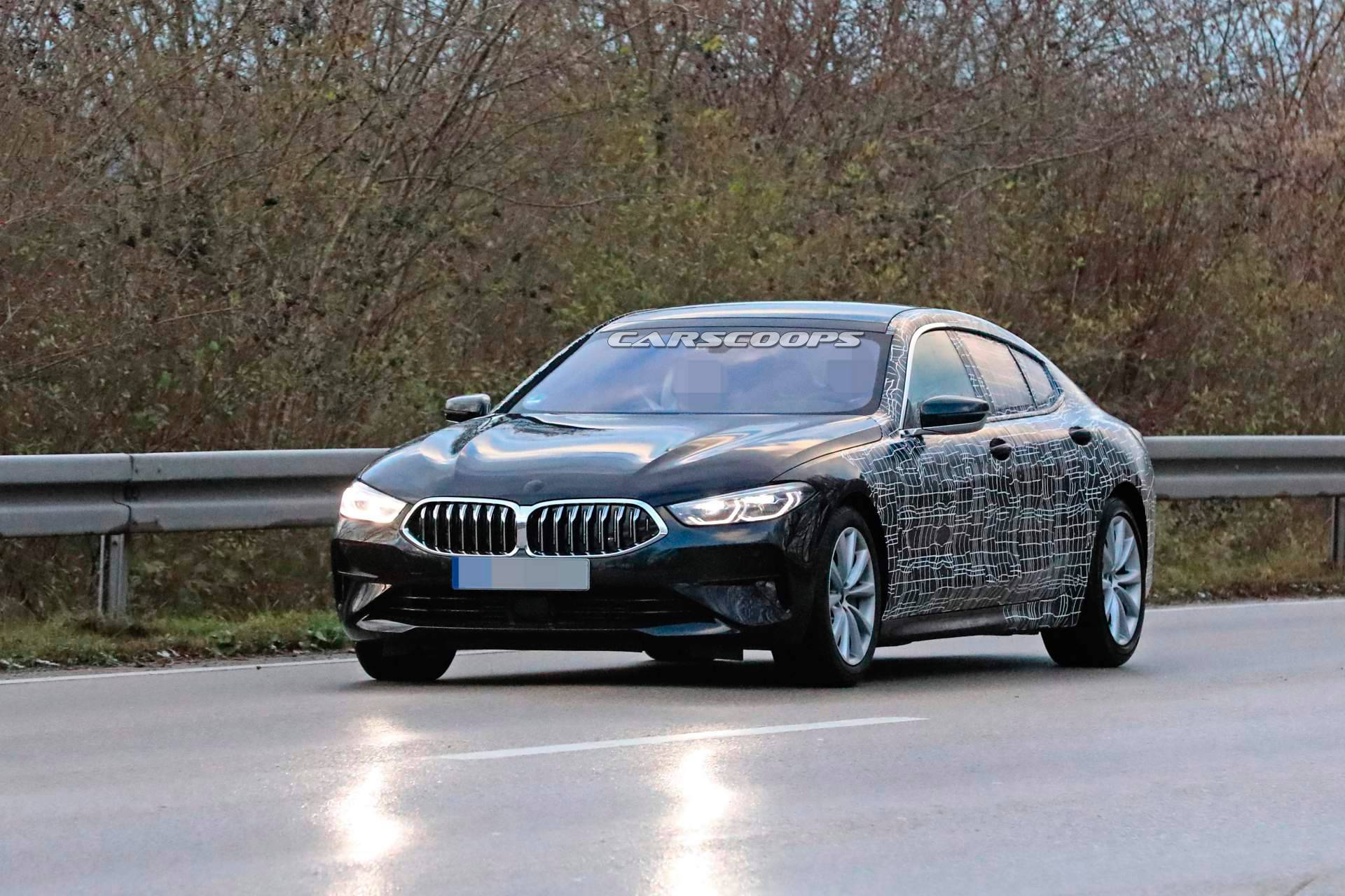 2020 BMW 8 Series Gran Coupe spy shots 12 2020 BMW 8 Series And M850i Gran Coupes Peel Off Their Face Masks