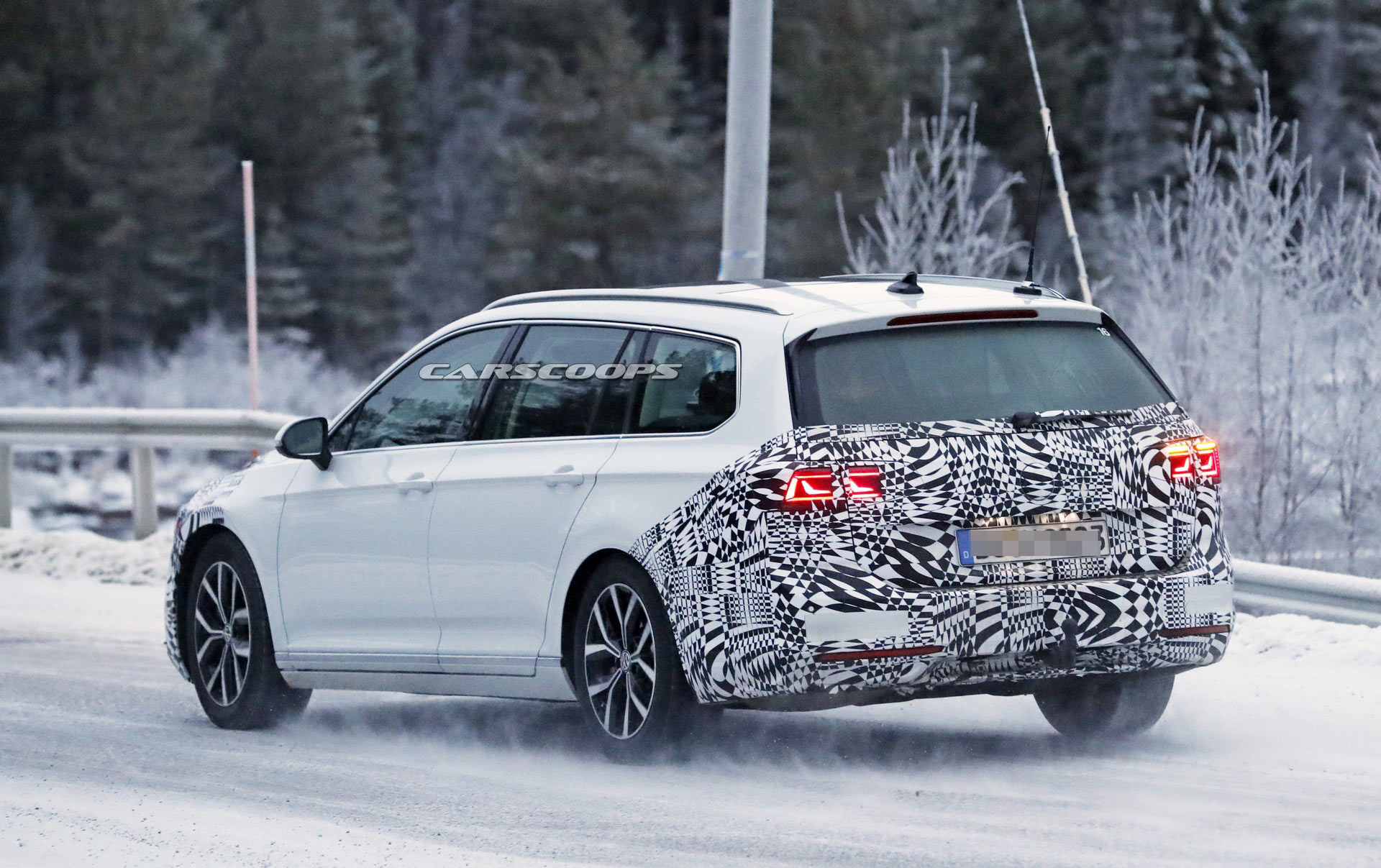 2020 VW Passat Euro-Spec-34 Europe’s Volkswagen Passat Spied Hiding Minor Styling Changes Under Heavy Camouflage