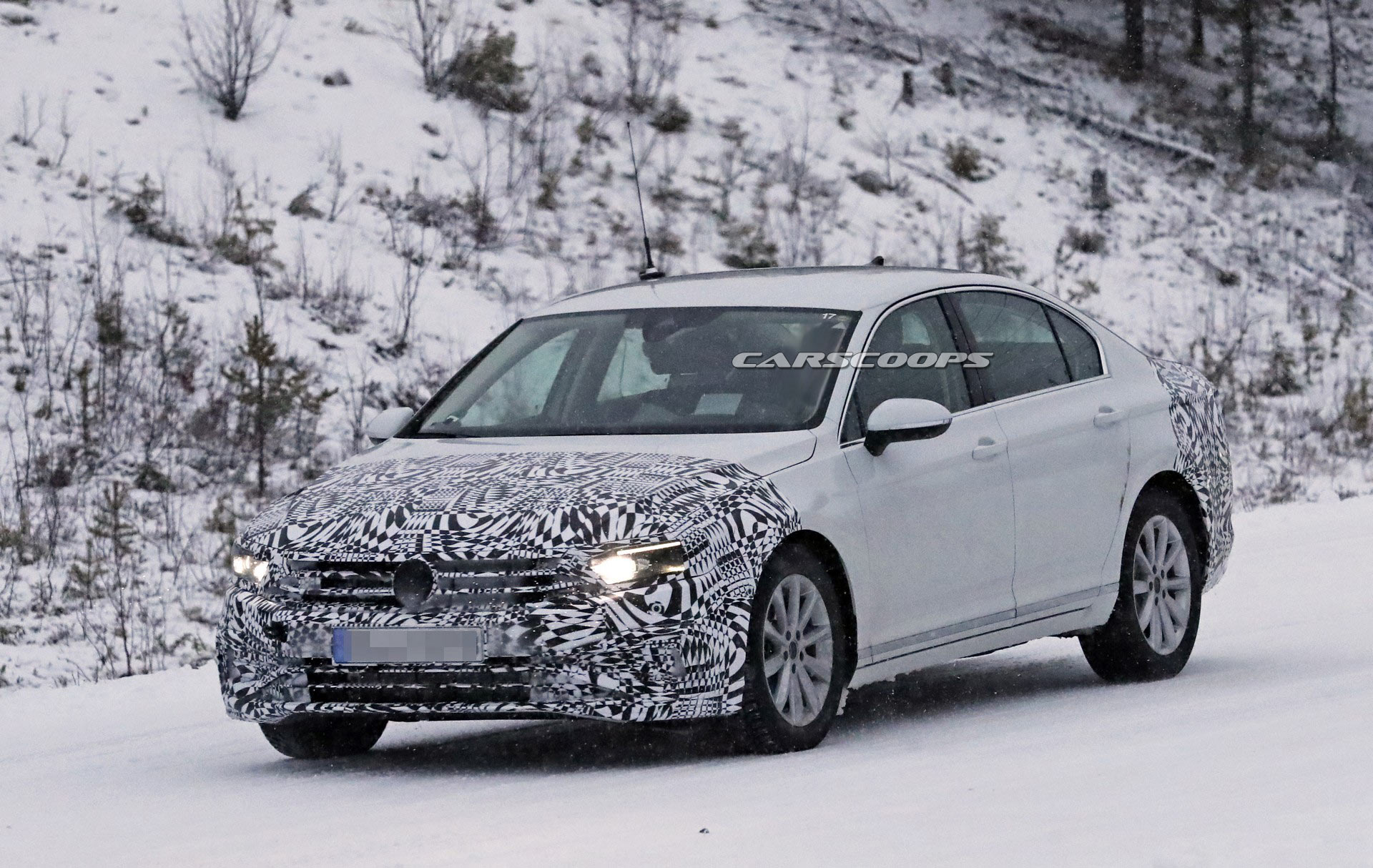 2020 VW Passat Euro-Spec-1 Europe’s Volkswagen Passat Spied Hiding Minor Styling Changes Under Heavy Camouflage