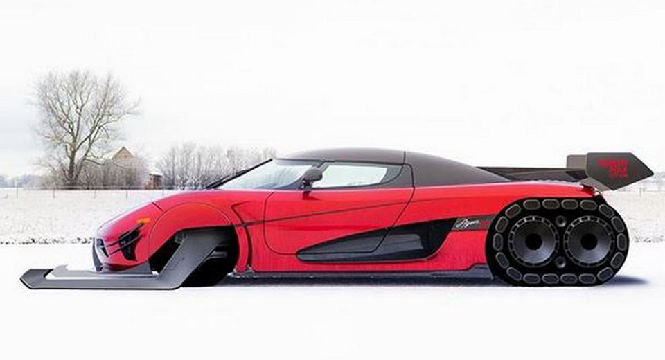  Koenigsegg Agera RS Snowmobile Is Something Santa Needs To Hear About