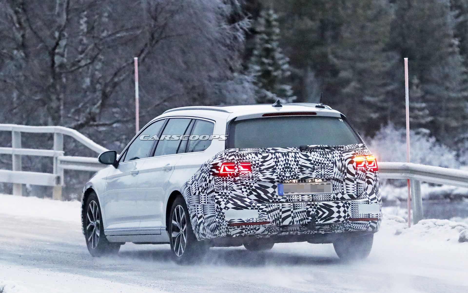 2020 VW Passat Euro-Spec-36 Europe’s Volkswagen Passat Spied Hiding Minor Styling Changes Under Heavy Camouflage