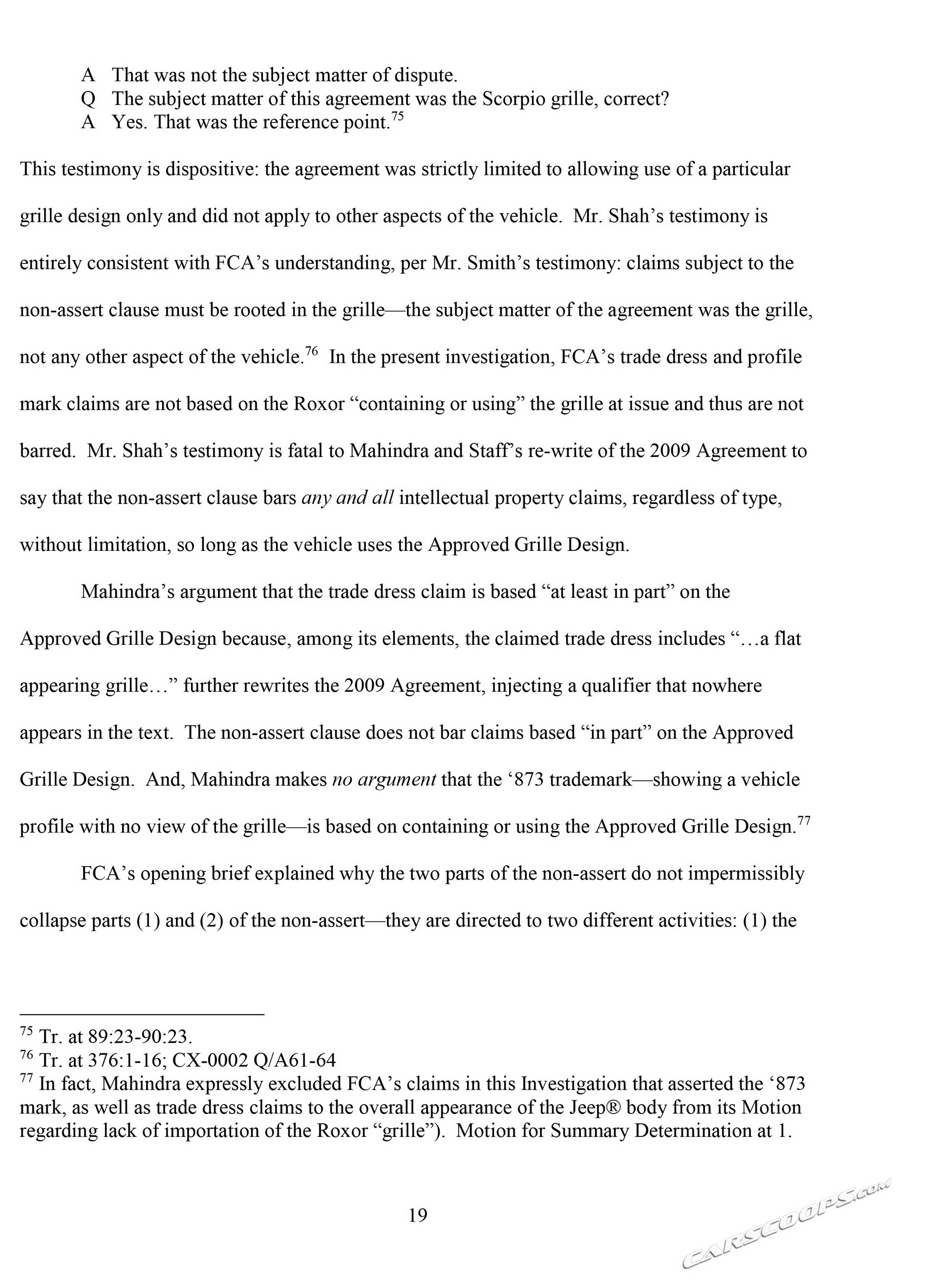 Mahindra brief-22 copy FCA Says Reports Claiming Mahindra Won First Battle To Sell Roxor In U.S. Are False (Updated)