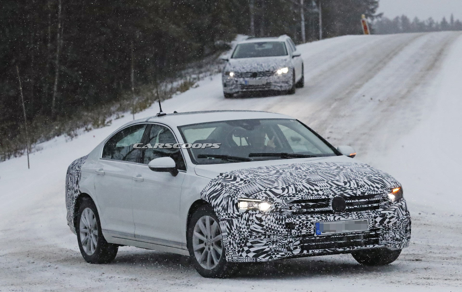2020 VW Passat Euro-Spec-13 Europe’s Volkswagen Passat Spied Hiding Minor Styling Changes Under Heavy Camouflage