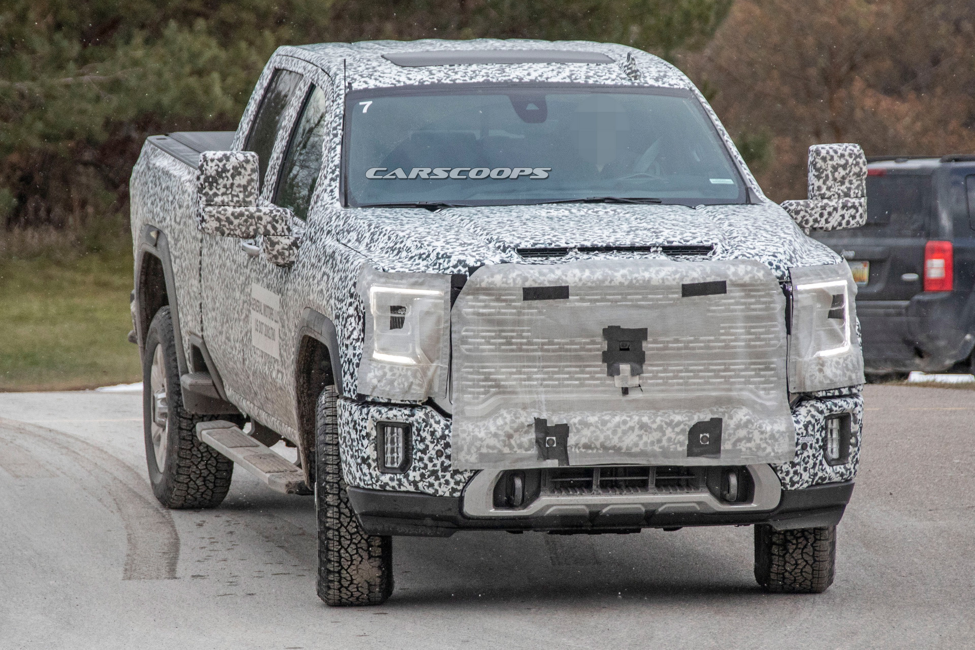 2020 gmc sierra hd spy shots 1 2020 GMC Sierra Denali HD Shows Its Face In First Teaser Image