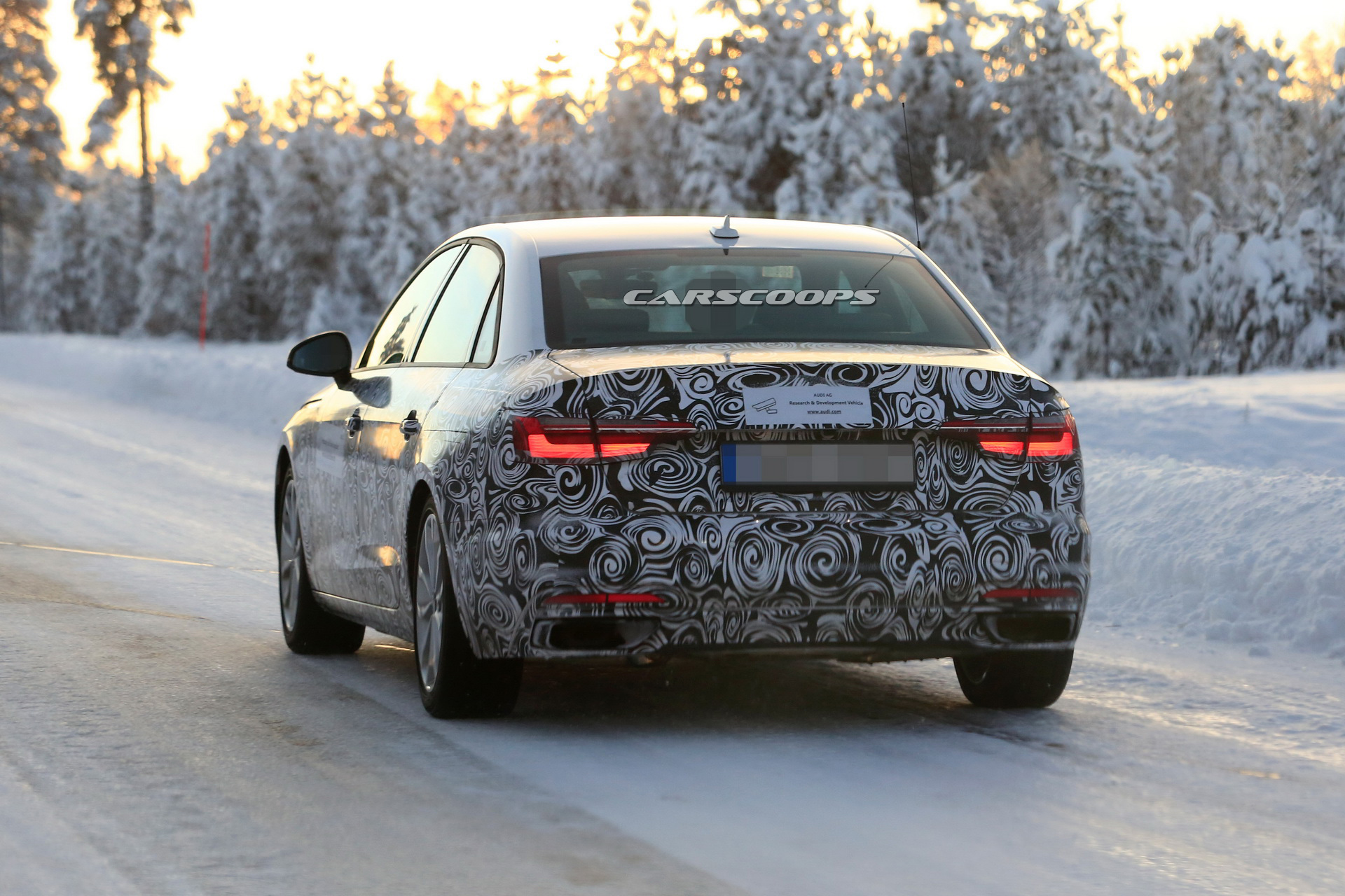 2020 audi a4 sedan facelift 9 2020 Audi A4 Sedan Spotted Rocking Redesigned Front And Rear Ends