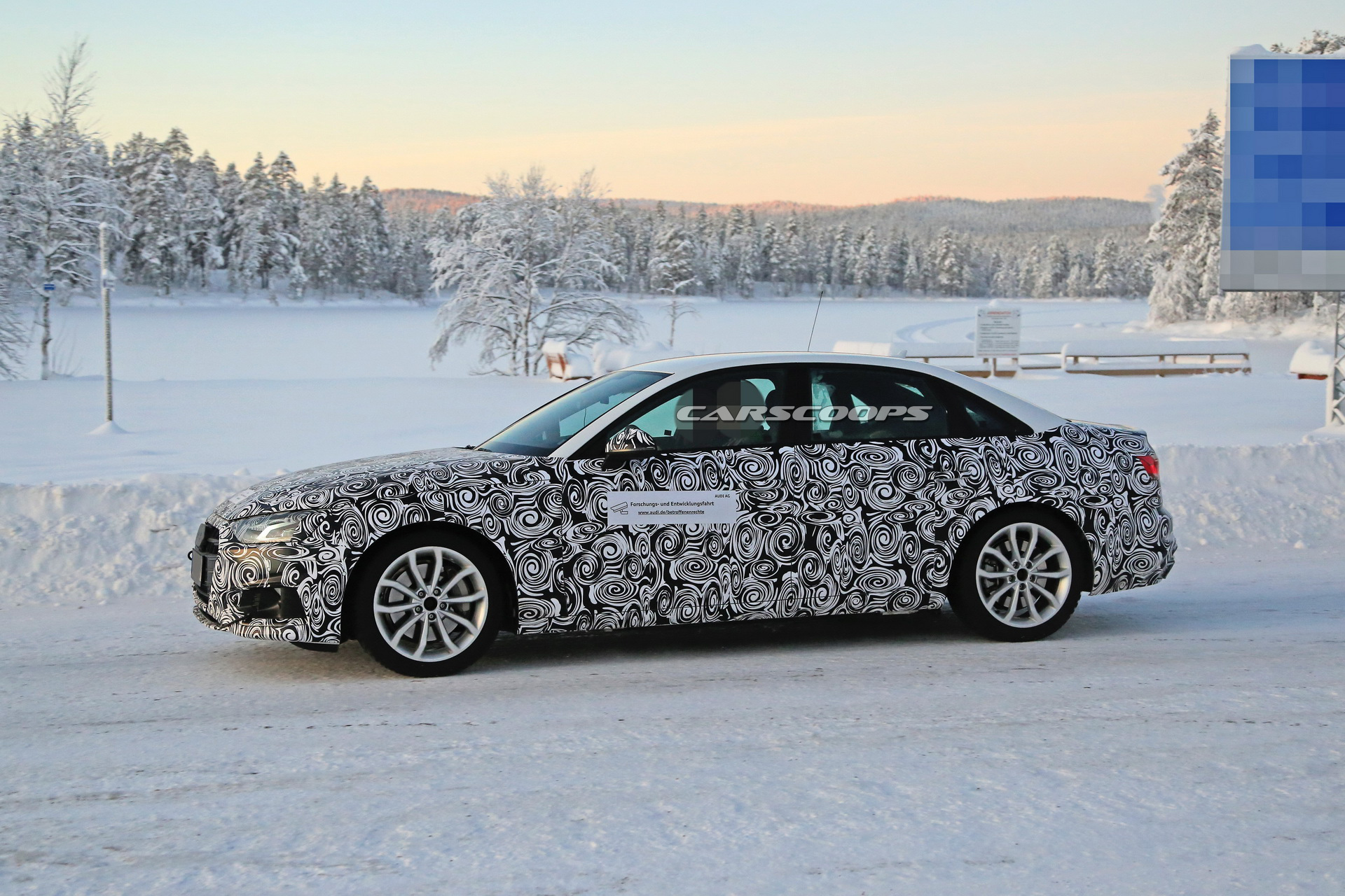 2020 audi a4 sedan facelift 5 2020 Audi A4 Sedan Spotted Rocking Redesigned Front And Rear Ends