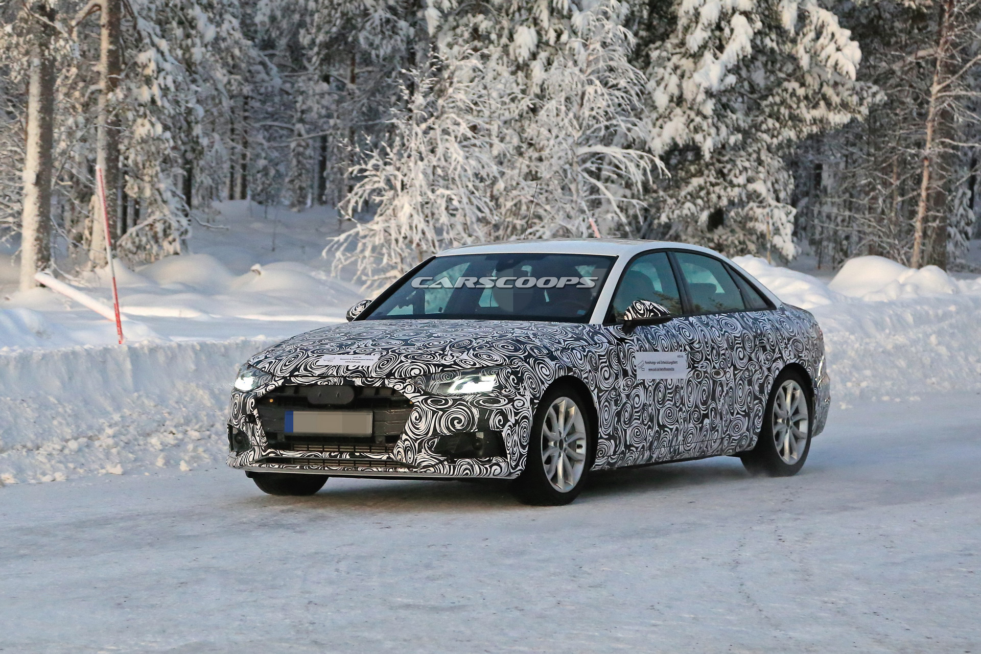 2020 audi a4 sedan facelift 3 2020 Audi A4 Sedan Spotted Rocking Redesigned Front And Rear Ends