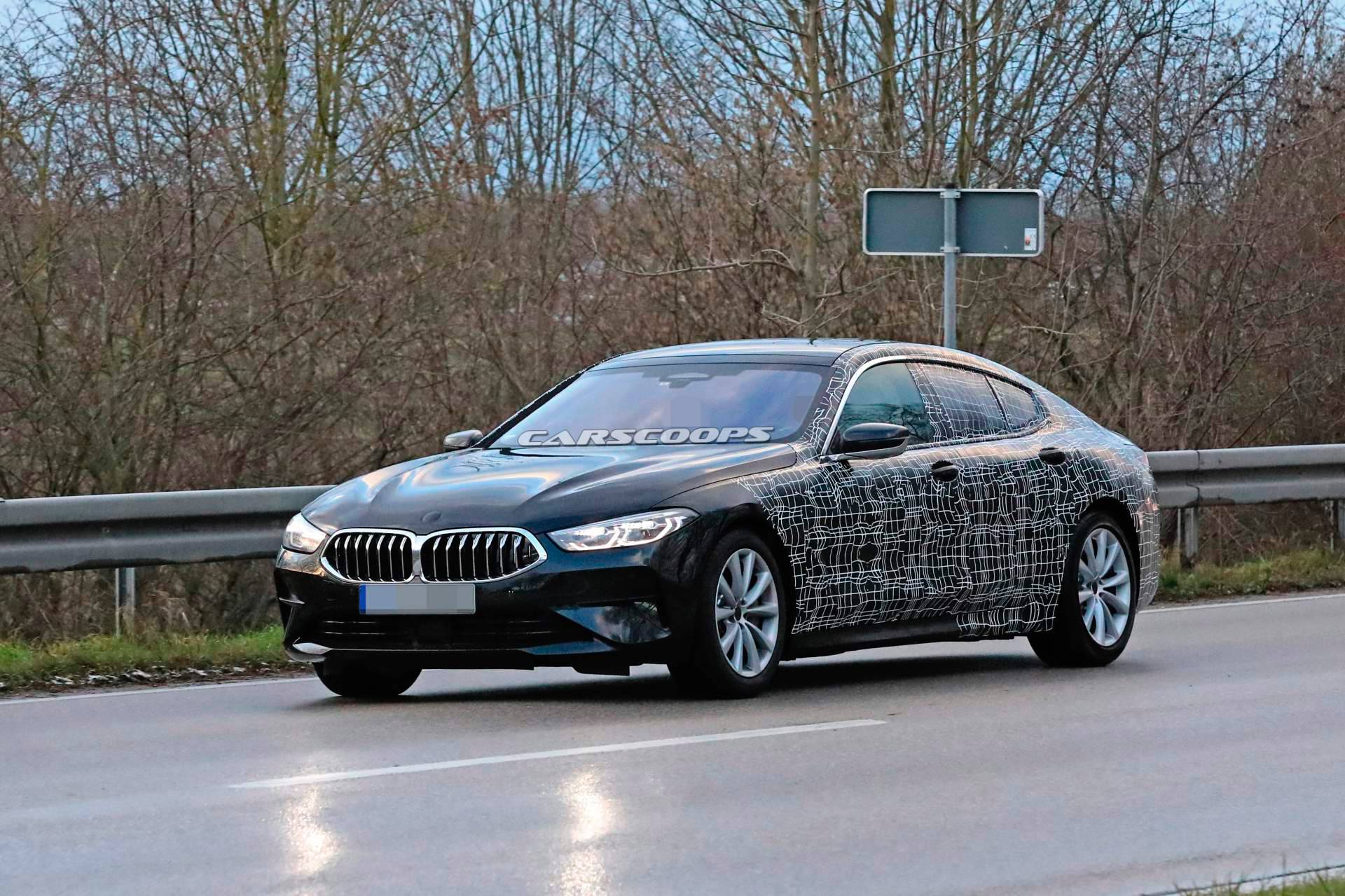 2020 BMW 8 Series Gran Coupe spy shots 13 2020 BMW 8 Series And M850i Gran Coupes Peel Off Their Face Masks