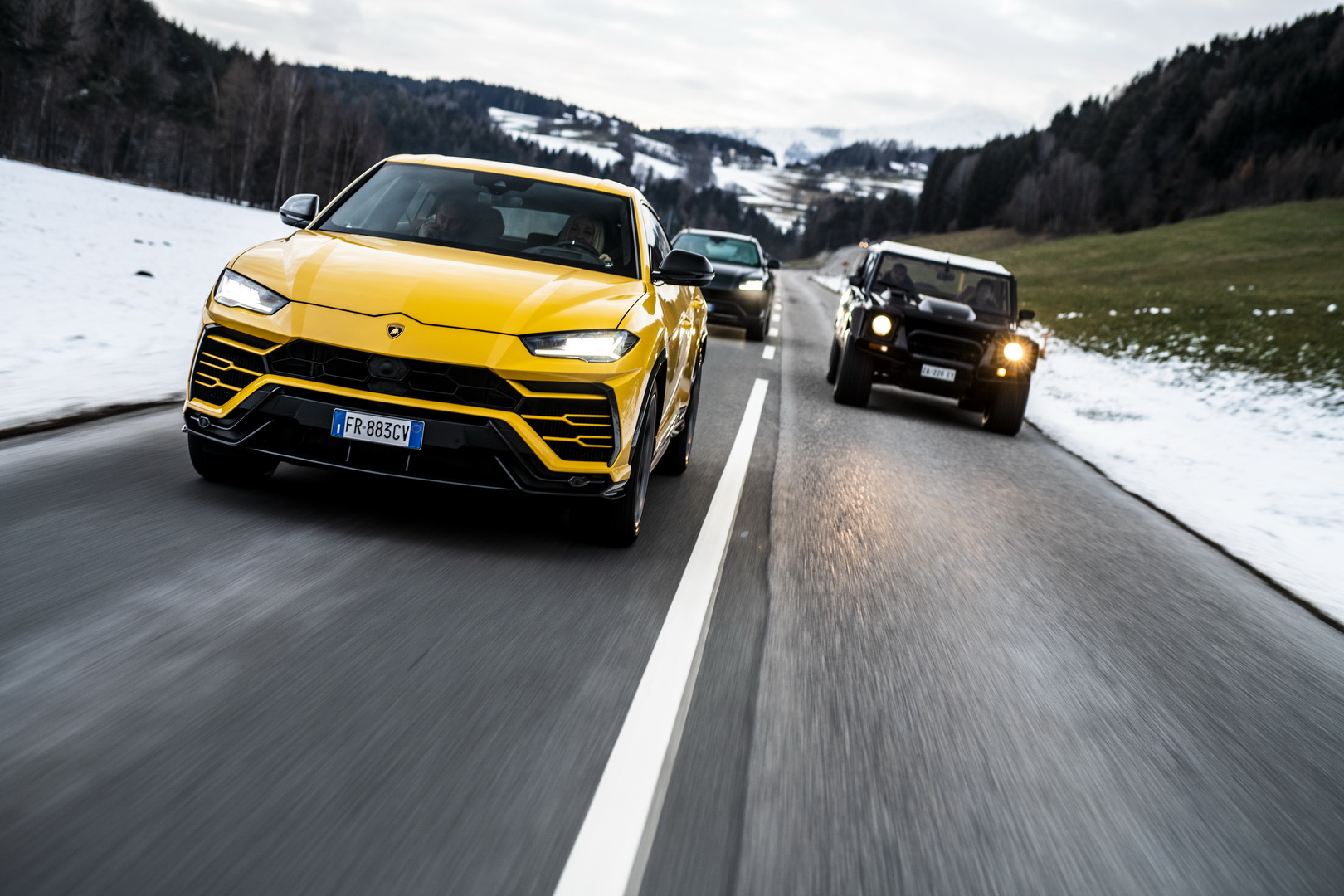 lamborghini urus lm002 83 Lamborghini Urus Convoy Embarks On Special Journey, LM002 Leads The Pack