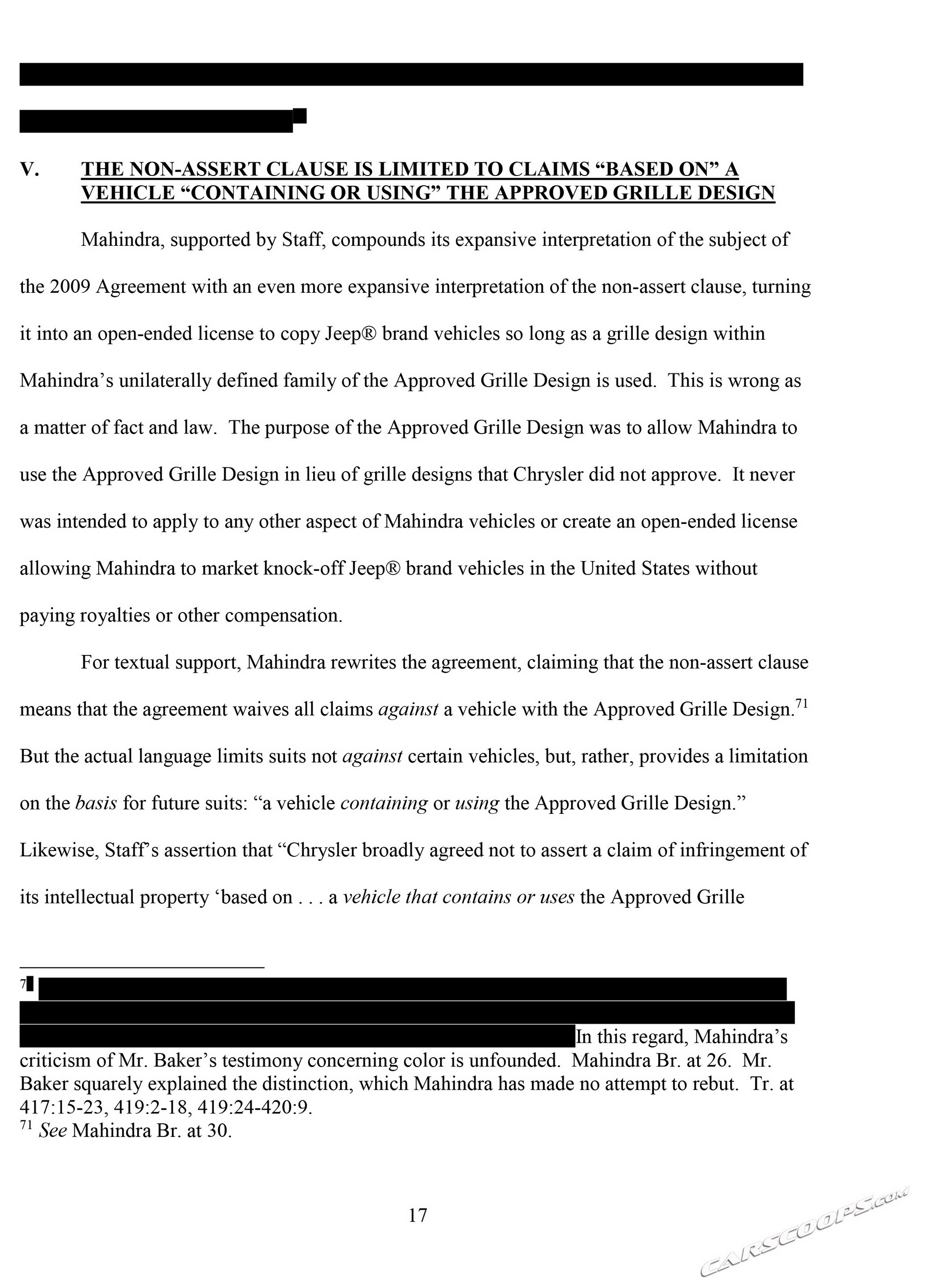 Mahindra brief-20 copy FCA Says Reports Claiming Mahindra Won First Battle To Sell Roxor In U.S. Are False (Updated)