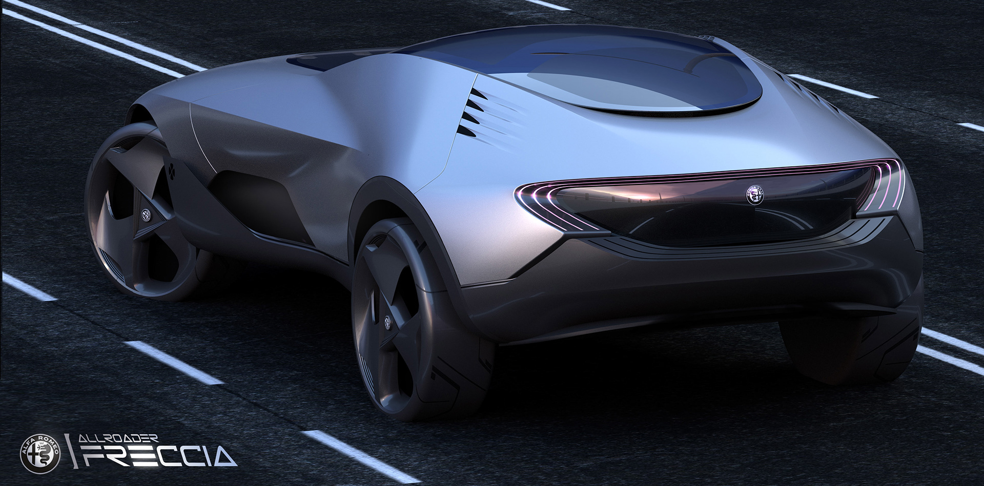 Alfa-Romeo-Freccia-Concept-12 Classic Alfa Romeo Montreal Inspires Futuristic Crossover Concept
