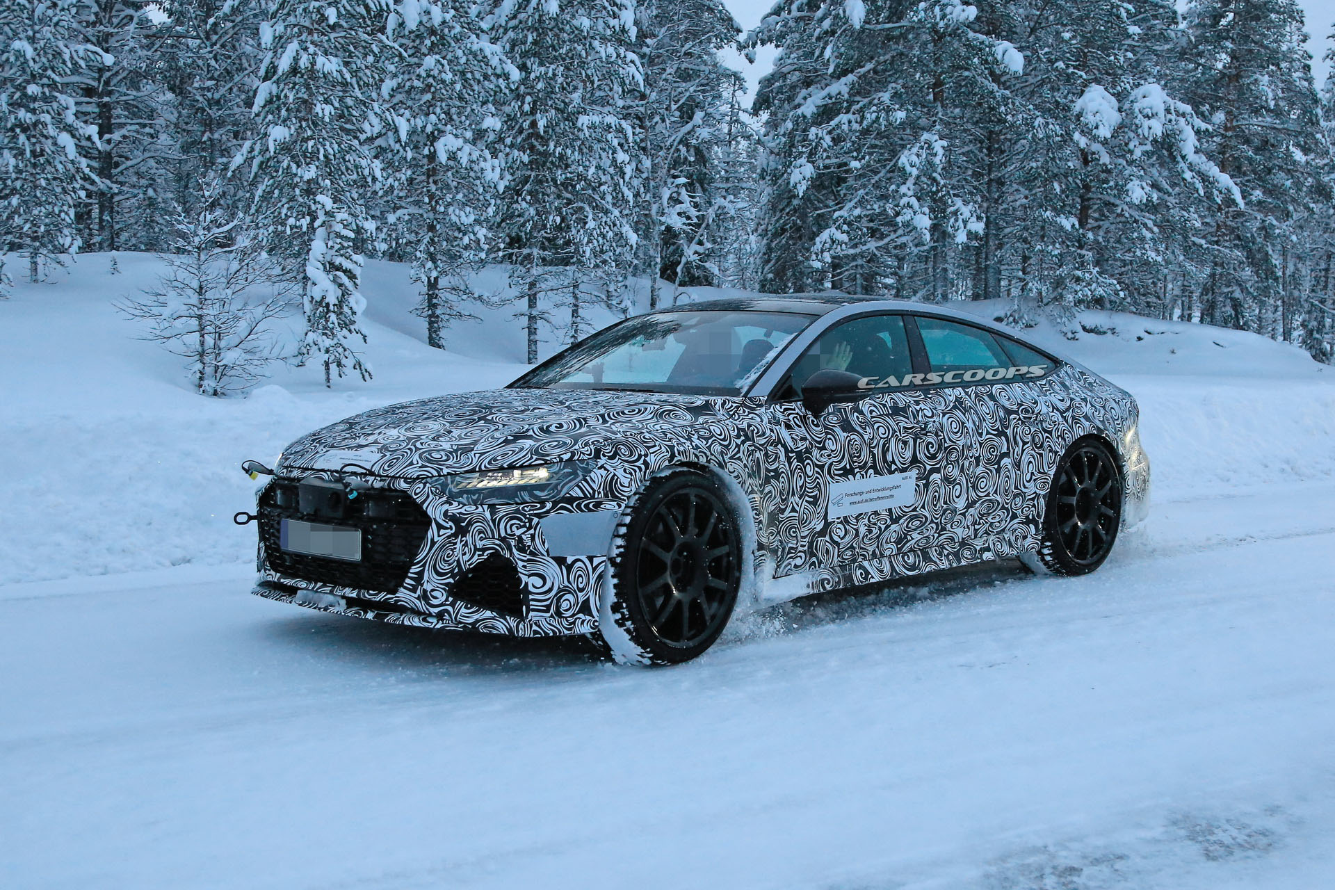 2019-Audi-RS7-Scoop-05 2020 Audi RS7 Spotted Near The Arctic Circle, Will Get Over 600-HP