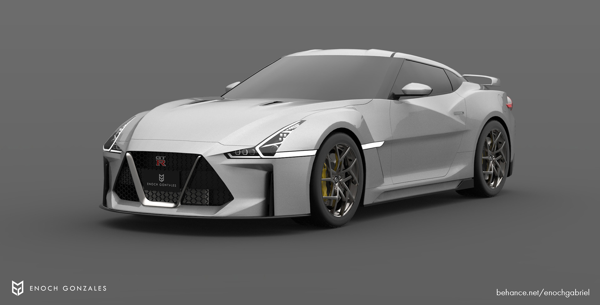 2021 nissan gt-r rendering 4 Next-Gen Nissan GT-R Illustration Brings Vision Gran Turismo And GT-R50 By Italdesign Together