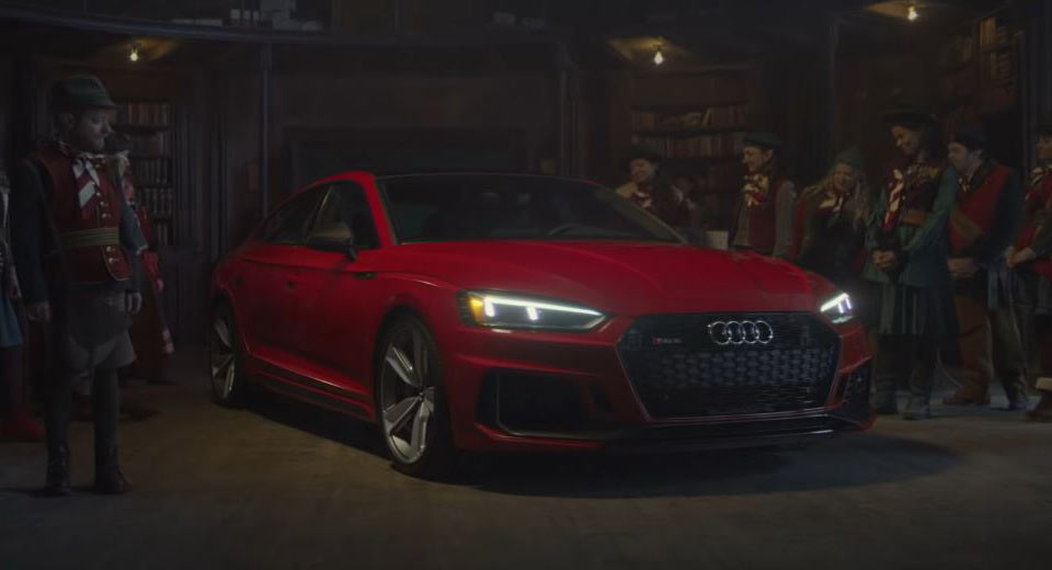  Santa Gets Red Audi RS5 Sportback For Christmas, Think He’ll Prefer It Over Dodge’s HellSleigh?