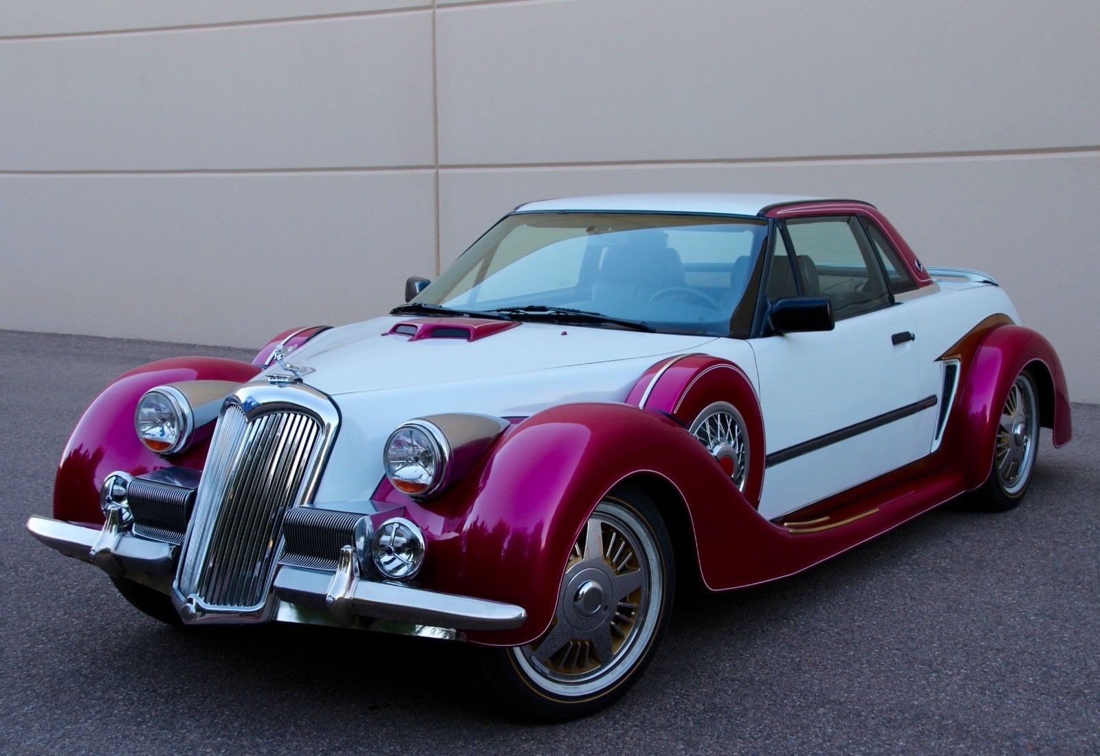Riley Convertible Replica-6 This Weird Retro Riley Contraption Has A Rear-Mounted Cadillac V8