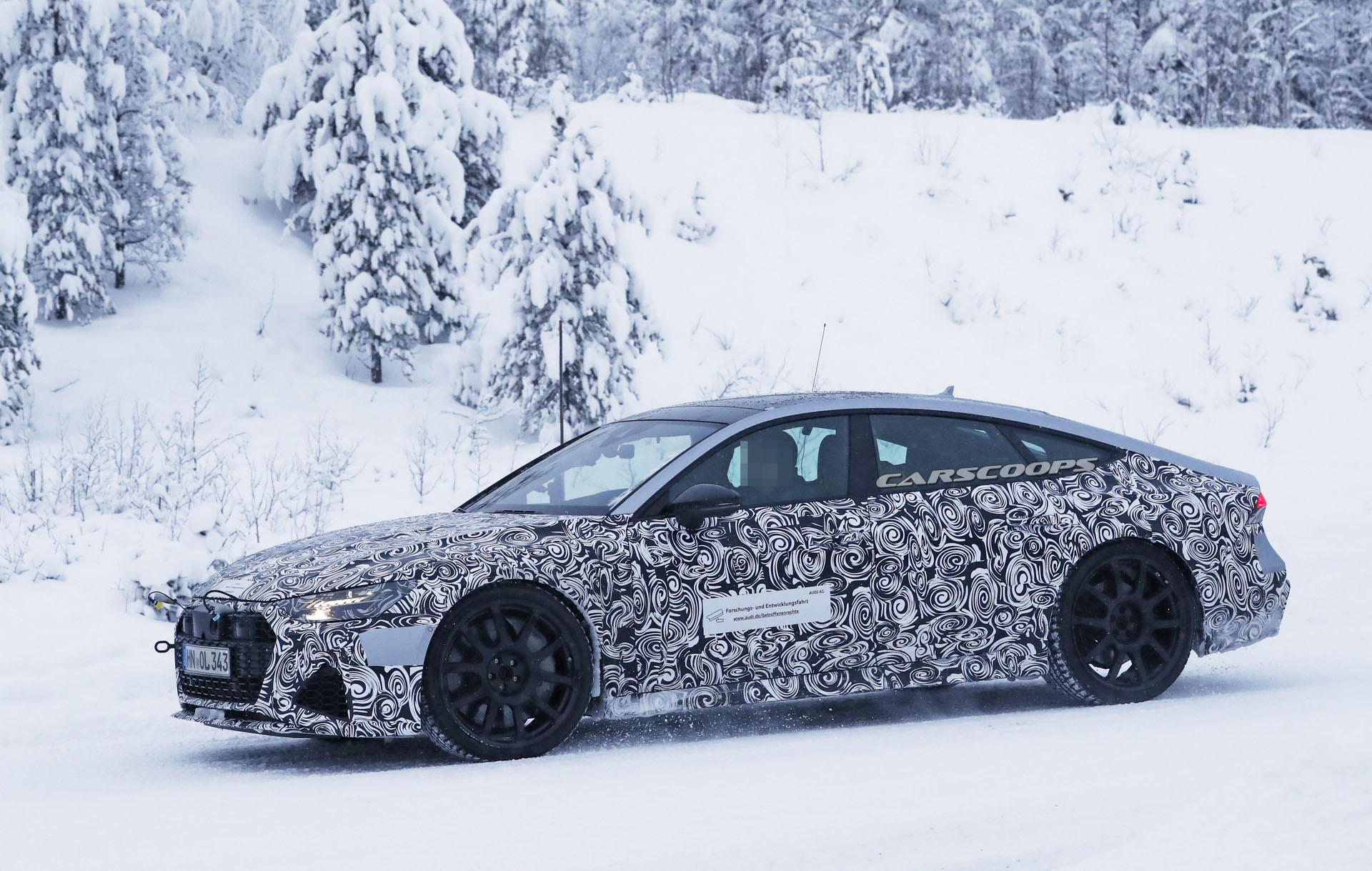 2019-Audi-RS7-Scoop-23 2020 Audi RS7 Spotted Near The Arctic Circle, Will Get Over 600-HP