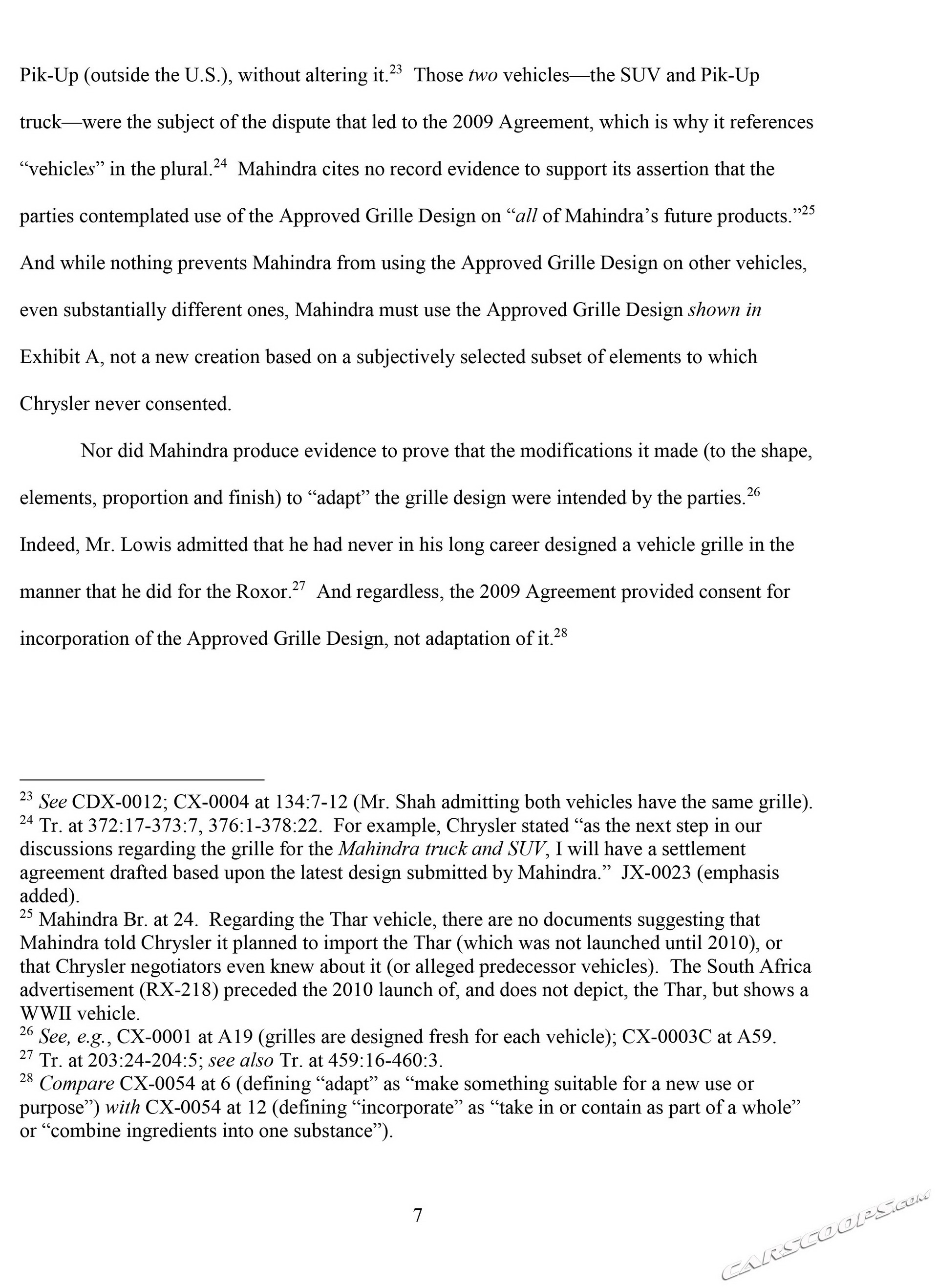 Mahindra brief-10 copy FCA Says Reports Claiming Mahindra Won First Battle To Sell Roxor In U.S. Are False (Updated)