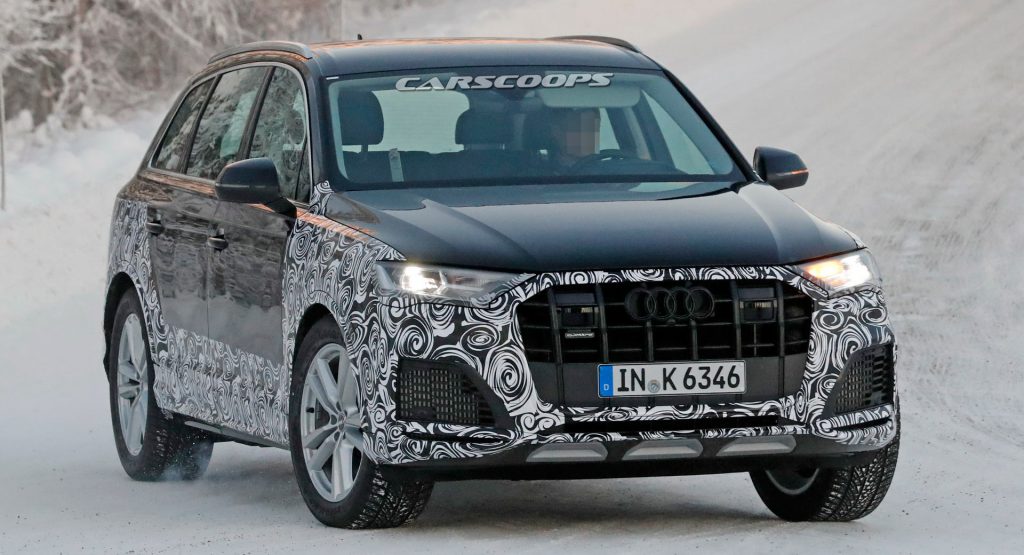  2020 Audi Q7 Facelift Spotted Testing On Cold-Weather Conditions