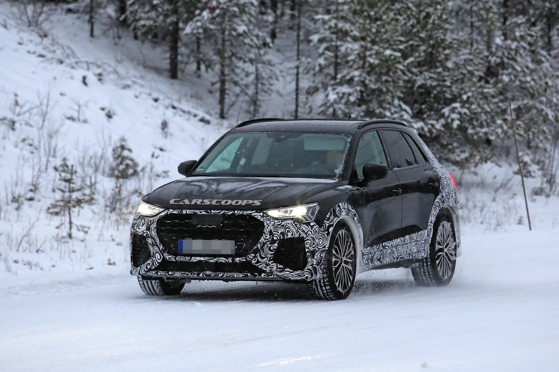 2019-Audi-RS-Q3-02 2019 Audi RS Q3 Ditches Full Body Camo, Goes Out To Play In Snow