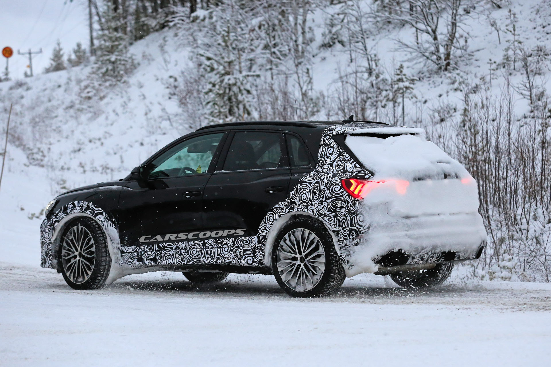 2019-Audi-RS-Q3-07 2019 Audi RS Q3 Ditches Full Body Camo, Goes Out To Play In Snow