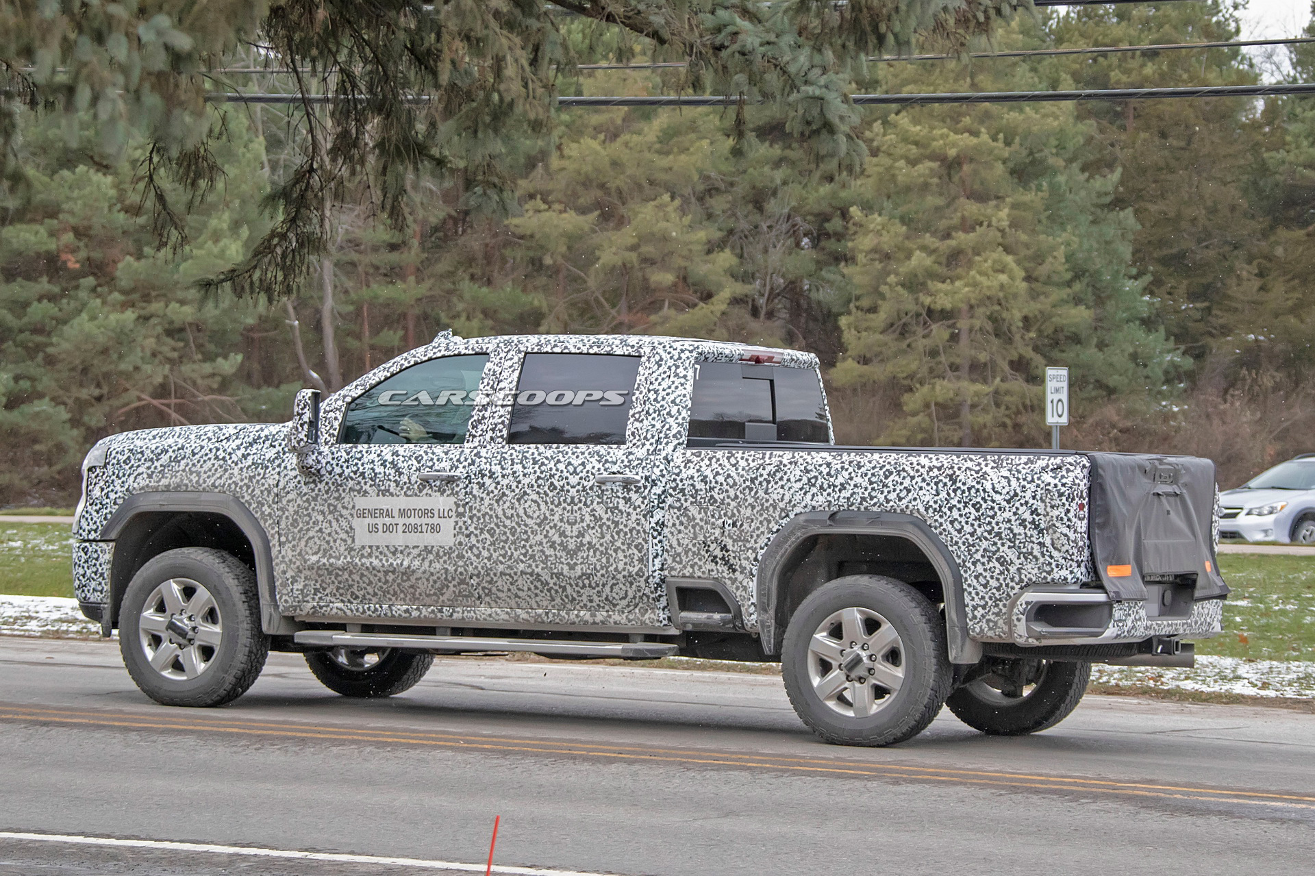 2020 gmc sierra hd spy shots 10 2020 GMC Sierra Denali HD Shows Its Face In First Teaser Image