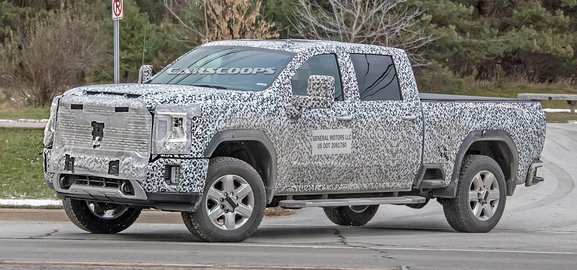 2020 gmc sierra hd spy shots 13 2020 GMC Sierra Denali HD Shows Its Face In First Teaser Image