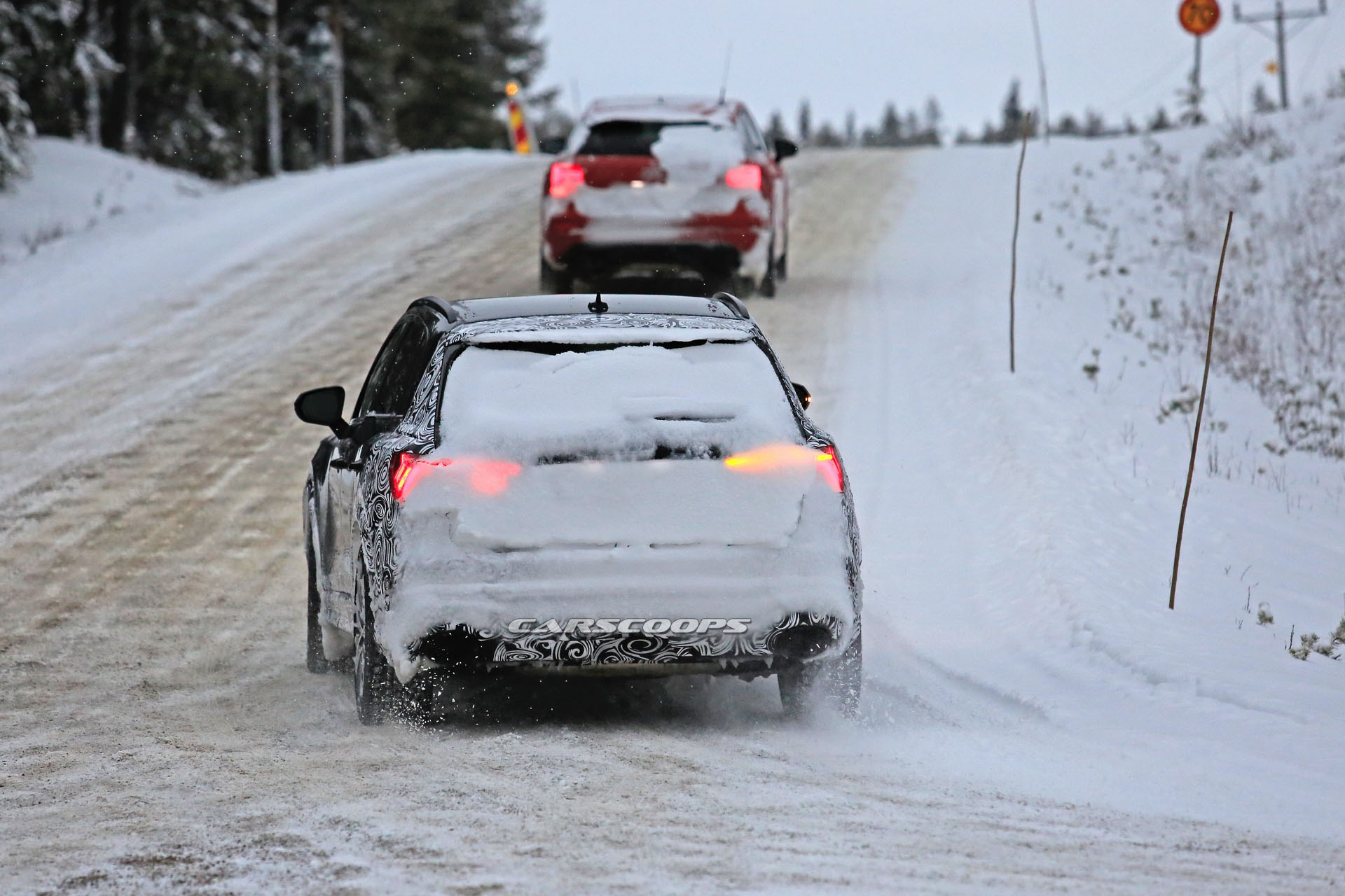 2019-Audi-RS-Q3-09 2019 Audi RS Q3 Ditches Full Body Camo, Goes Out To Play In Snow