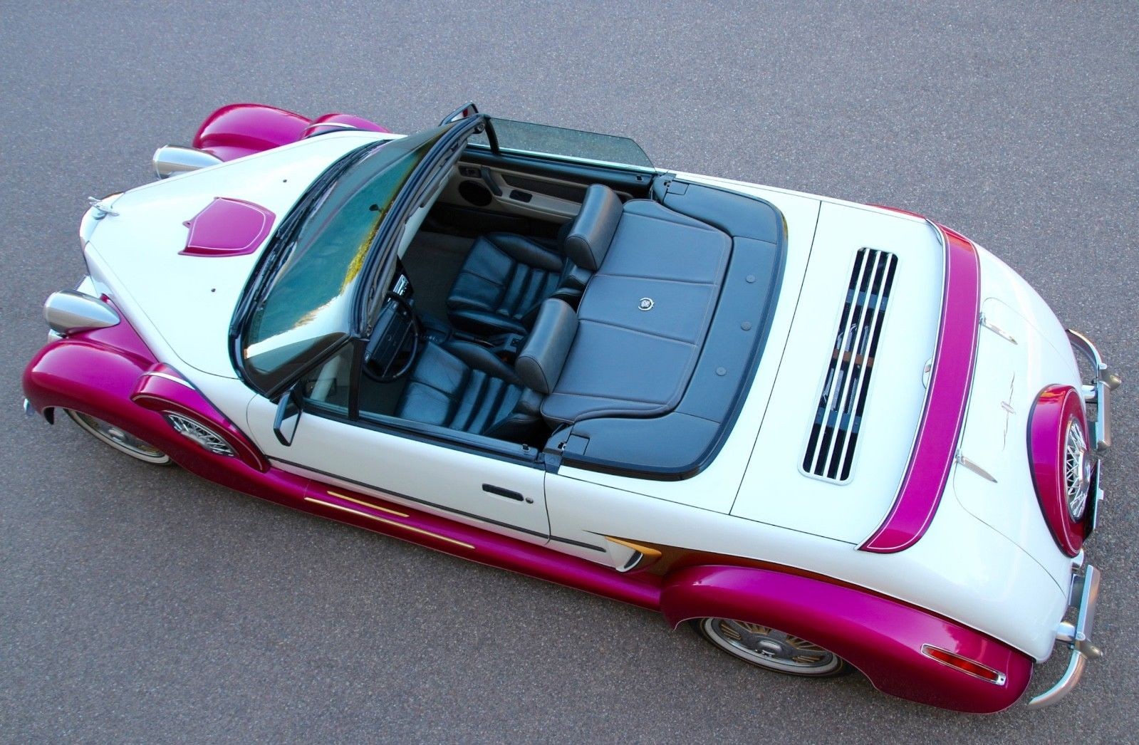 Riley Convertible Replica-11 This Weird Retro Riley Contraption Has A Rear-Mounted Cadillac V8