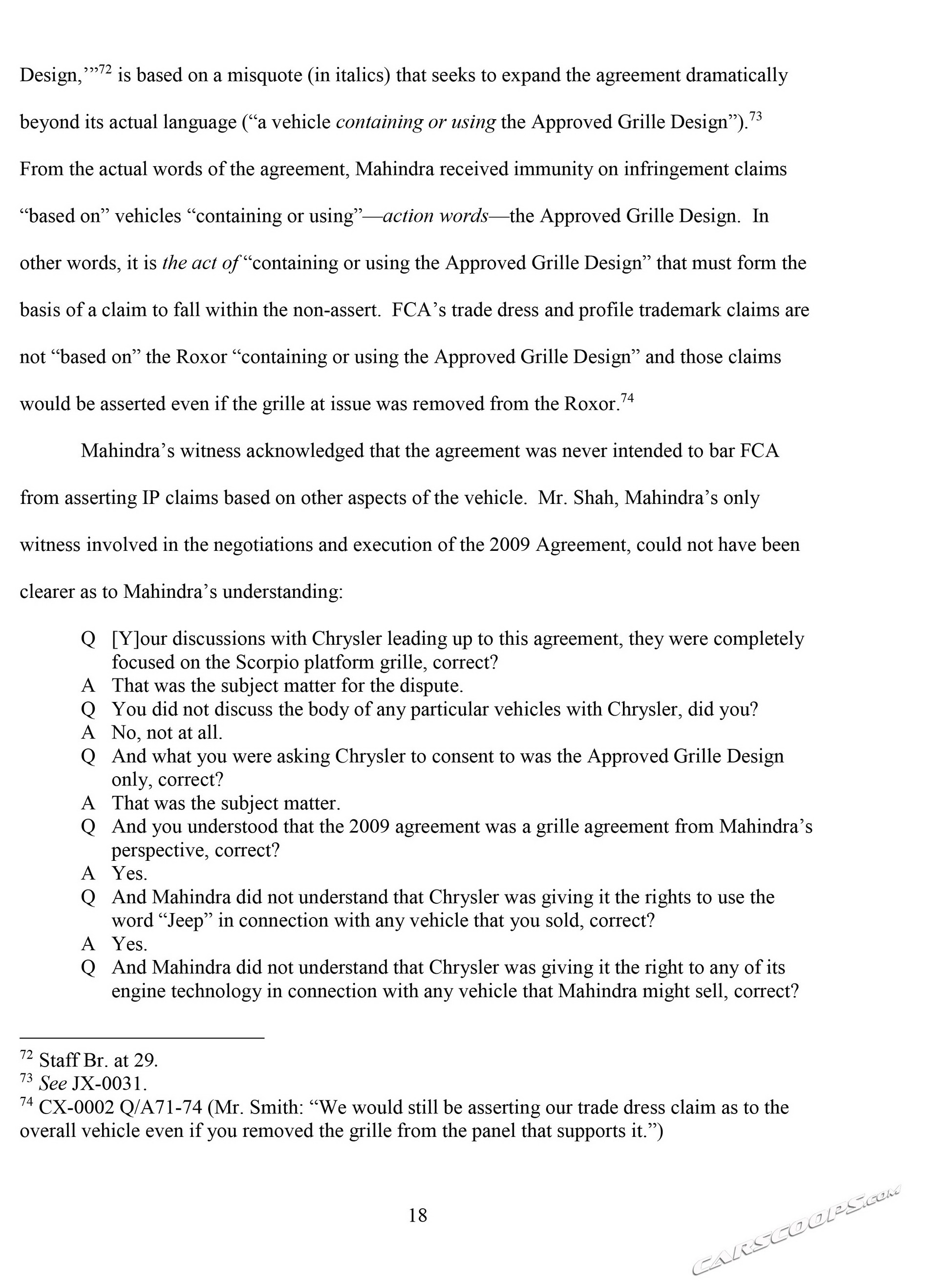 Mahindra brief-21 copy FCA Says Reports Claiming Mahindra Won First Battle To Sell Roxor In U.S. Are False (Updated)