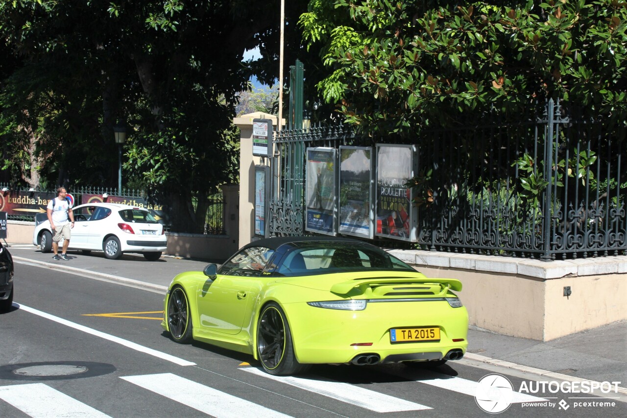 techart porsche 911 targa 4s spotted 6 TechArt’s Porsche 911 Targa Flaunts Its Retina-Burning Lime Body Kit In Public