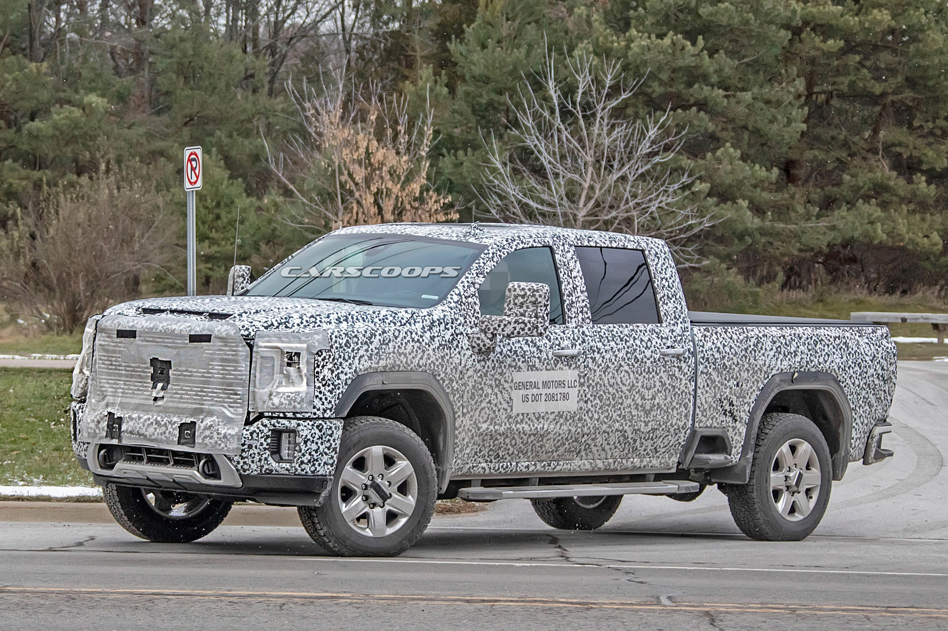 2020 gmc sierra hd spy shots 5 2020 GMC Sierra Denali HD Shows Its Face In First Teaser Image